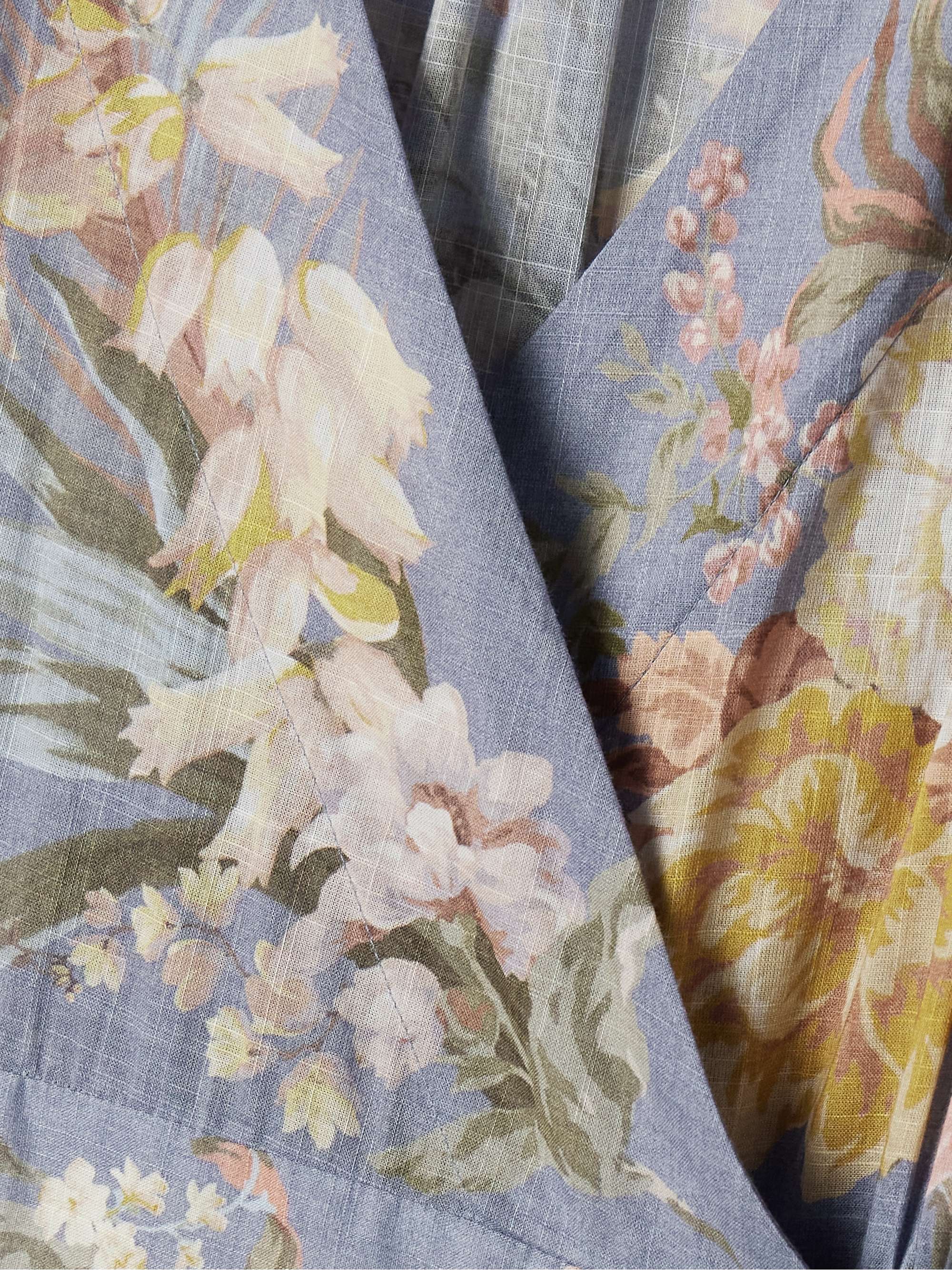 Tallow floral-print cotton-voile midi wrap dress view