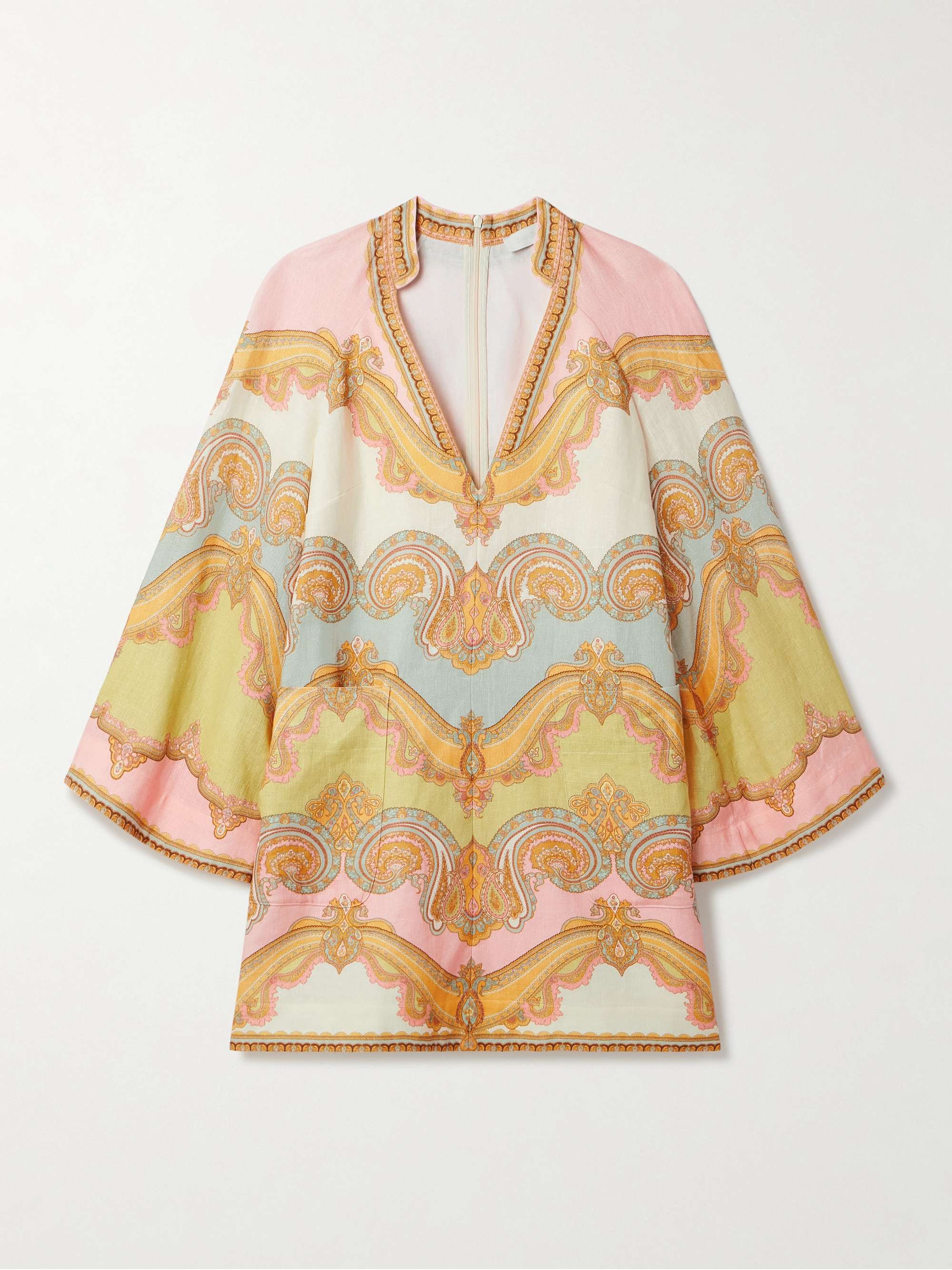 Maxine printed linen mini dress view