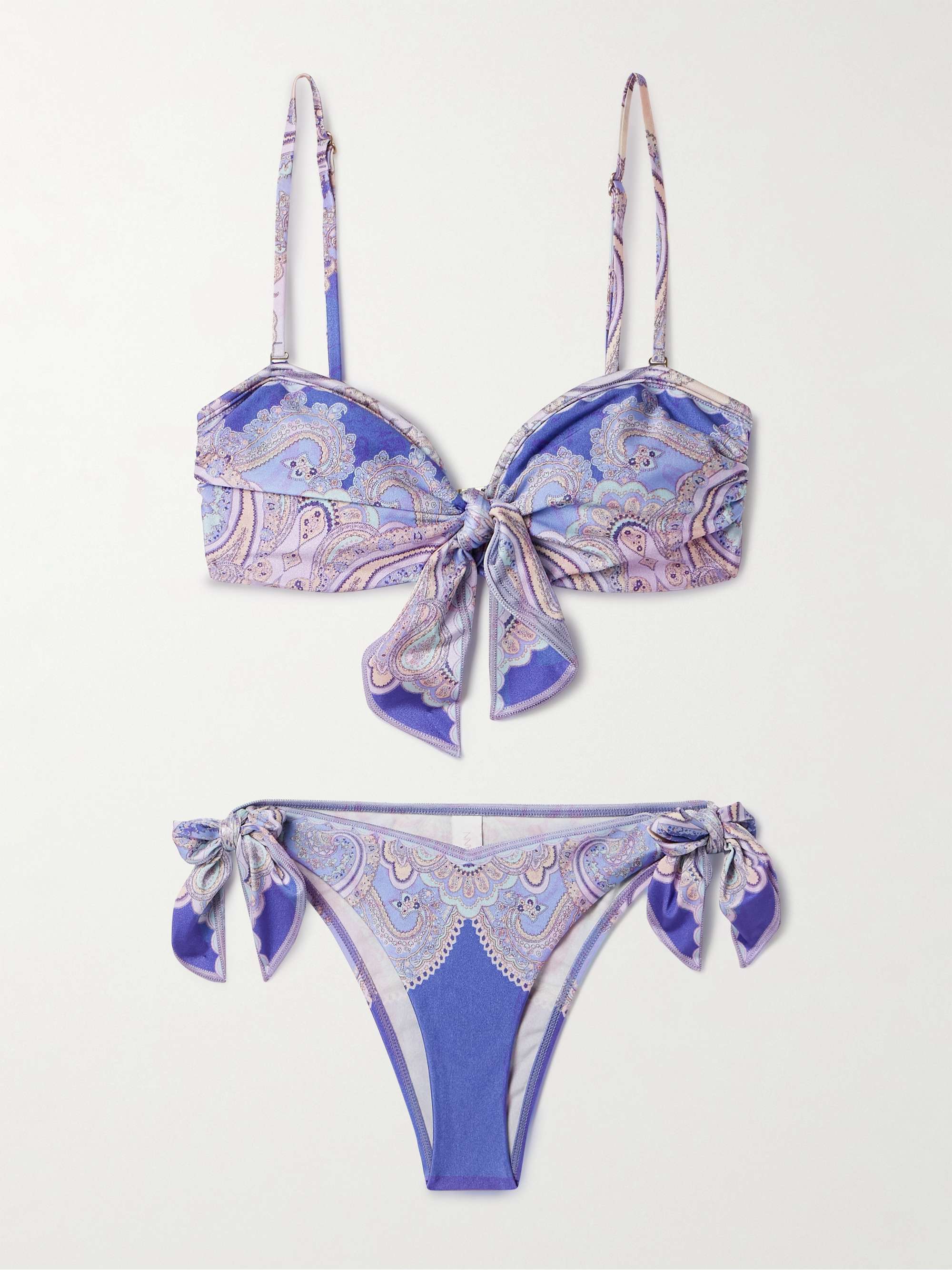 Maxine convertible paisley-print bikini view
