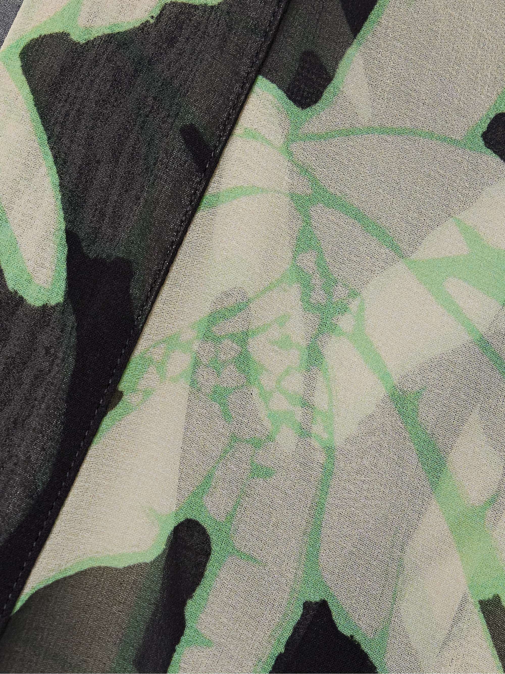 The Passing Storm printed recycled-georgette robe view