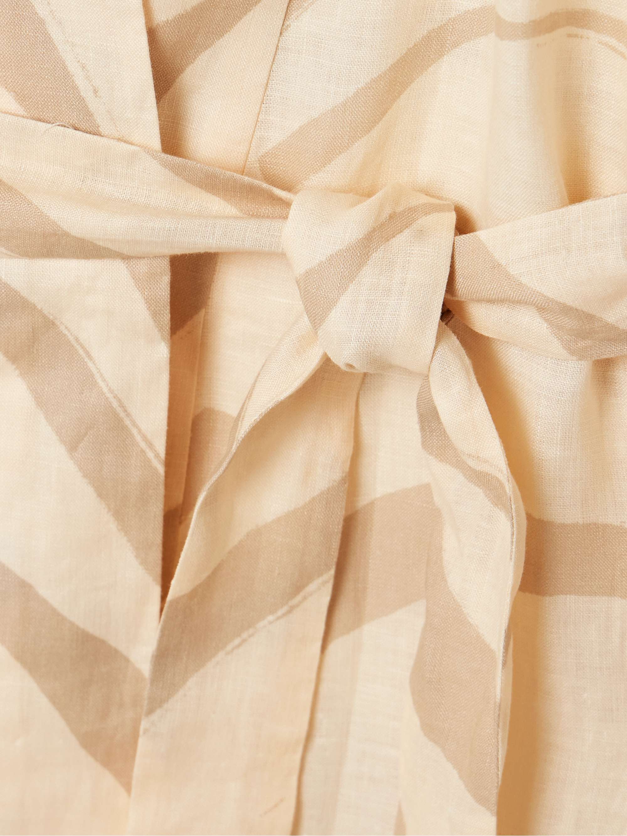 Sail Softly belted printed linen robe view