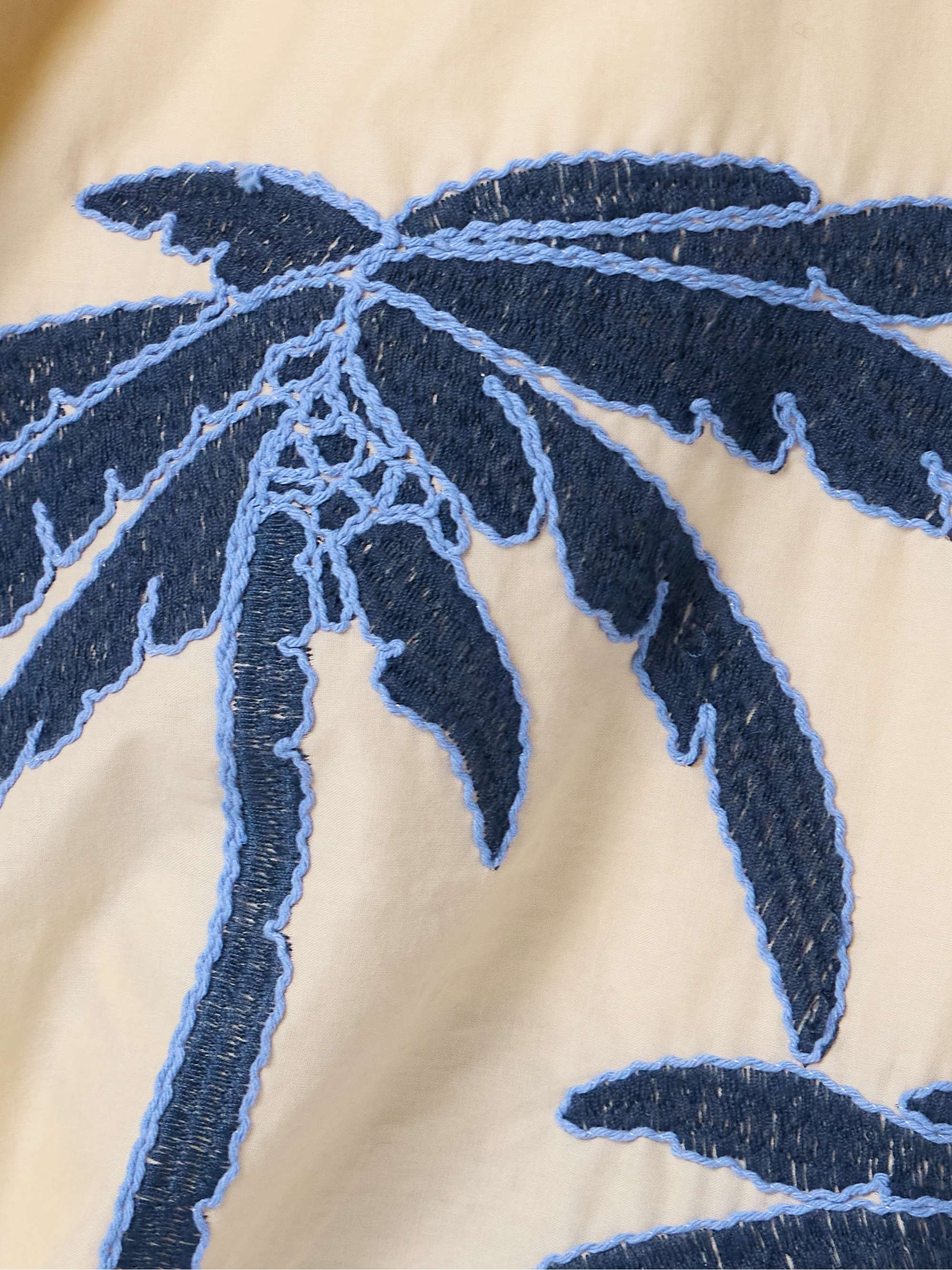 The Power of the Sea cutout embroidered cotton-blend voile mini dress view