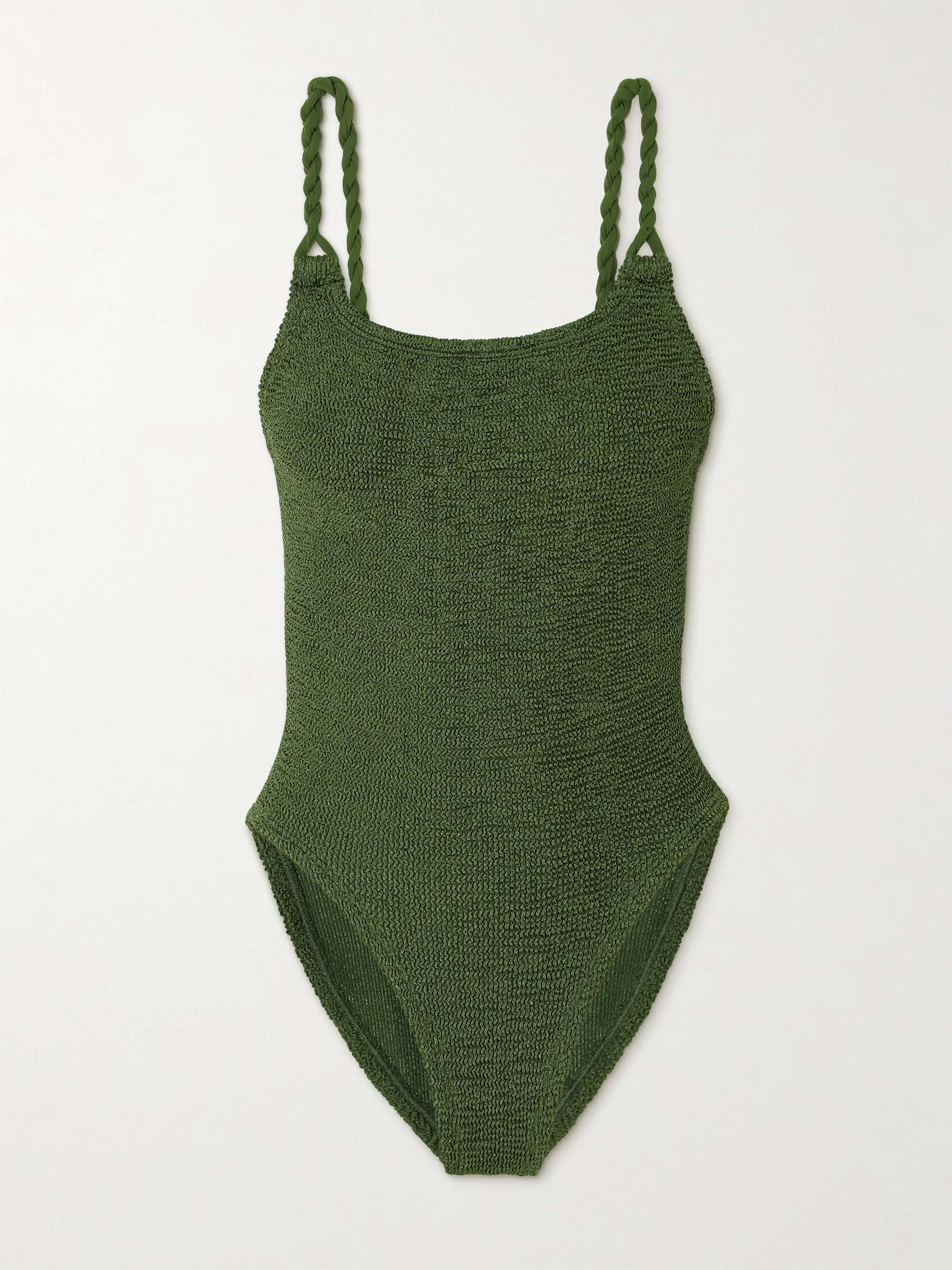 Camille metallic seersucker swimsuit view