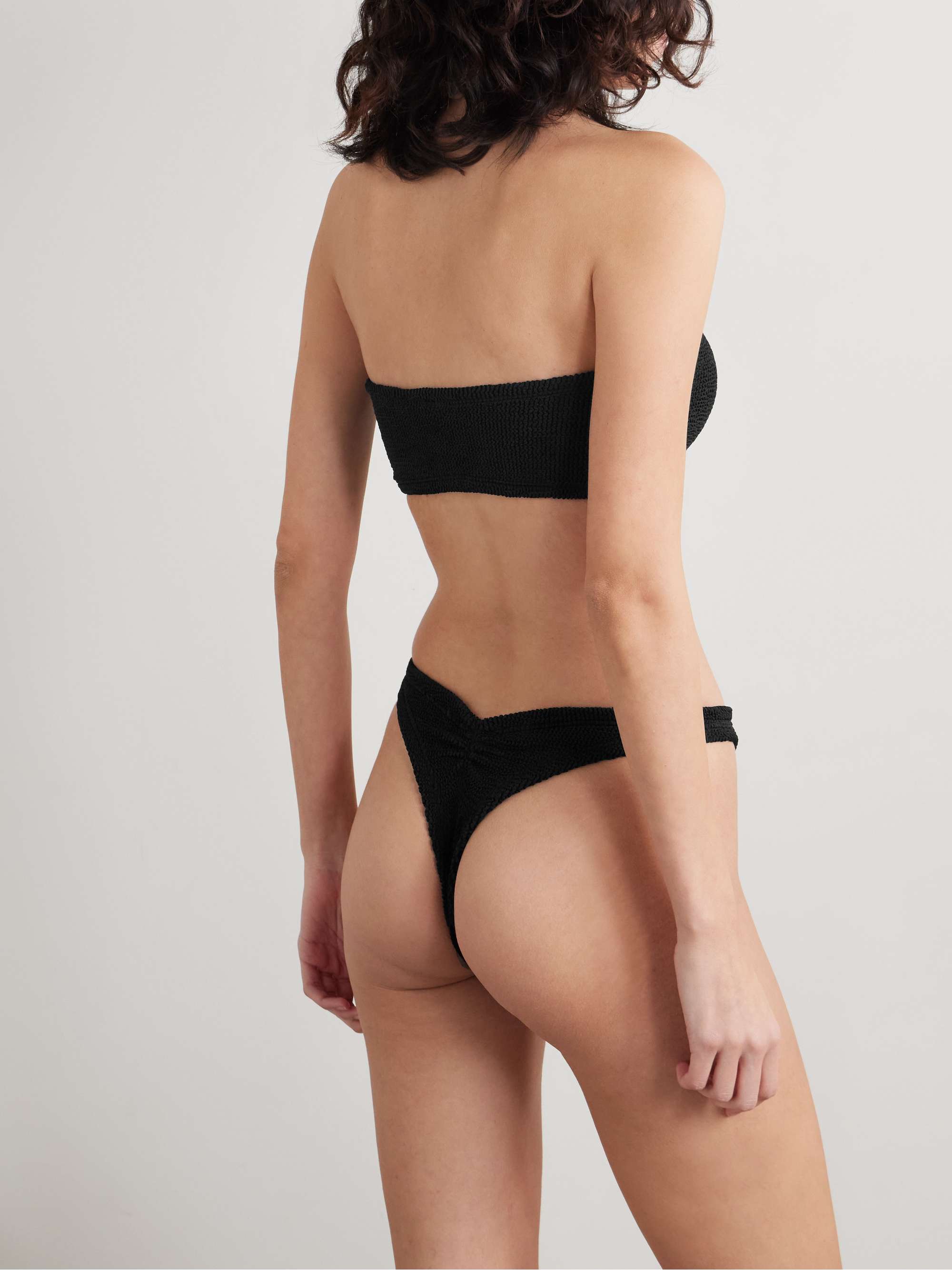 Shay seersucker bandeau bikini view
