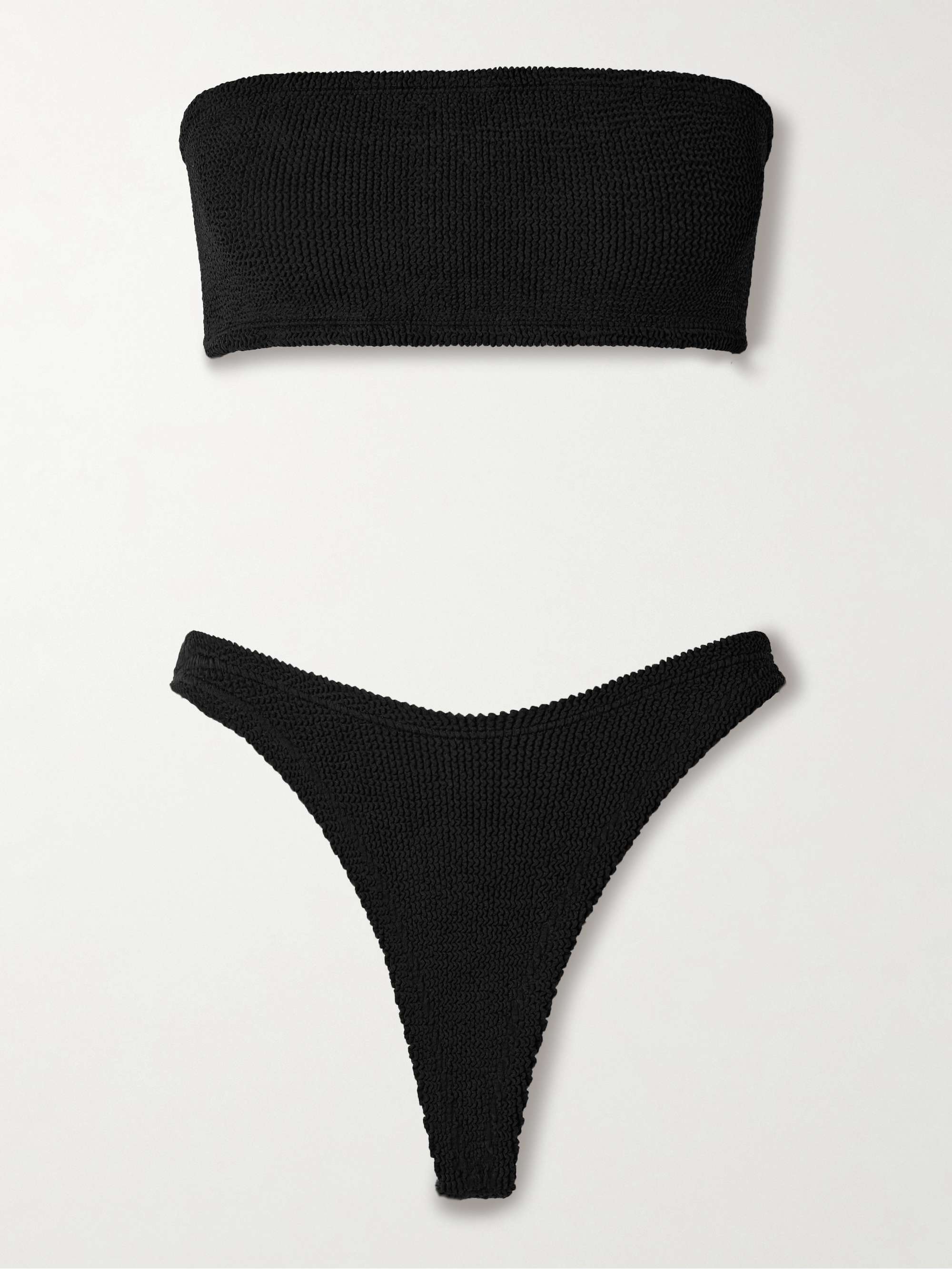 Shay seersucker bandeau bikini view