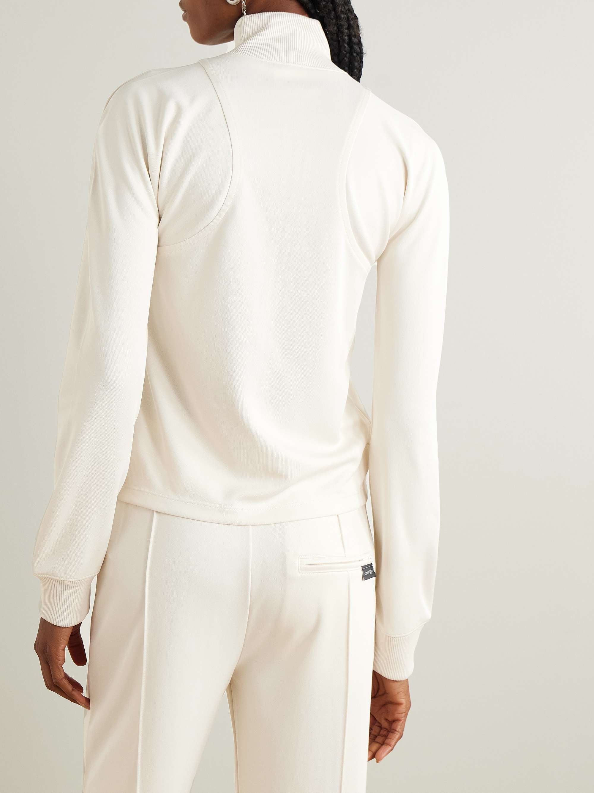Interlock appliquéd jersey track jacket view