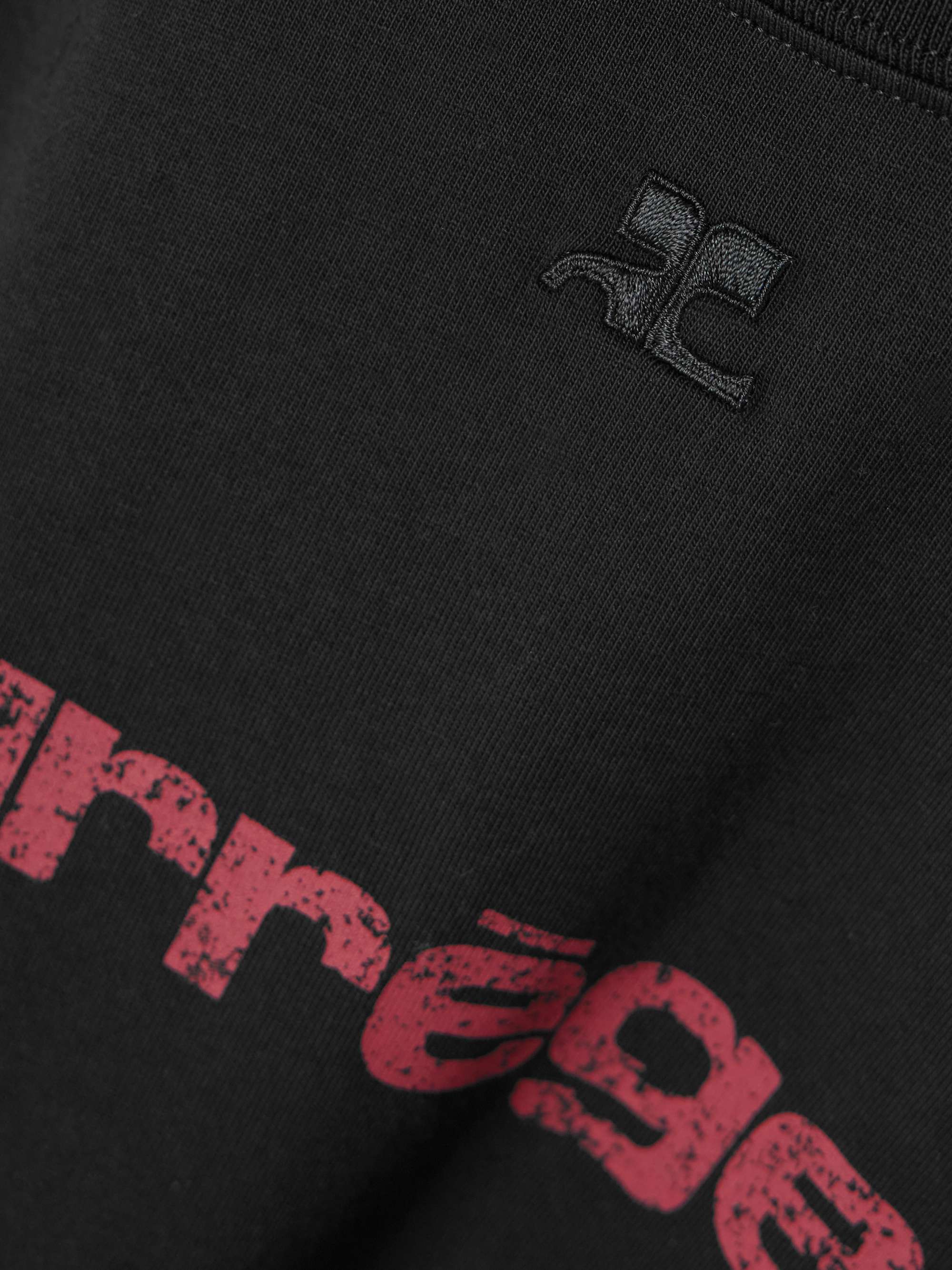 Embroidered printed cotton-jersey T-shirt view