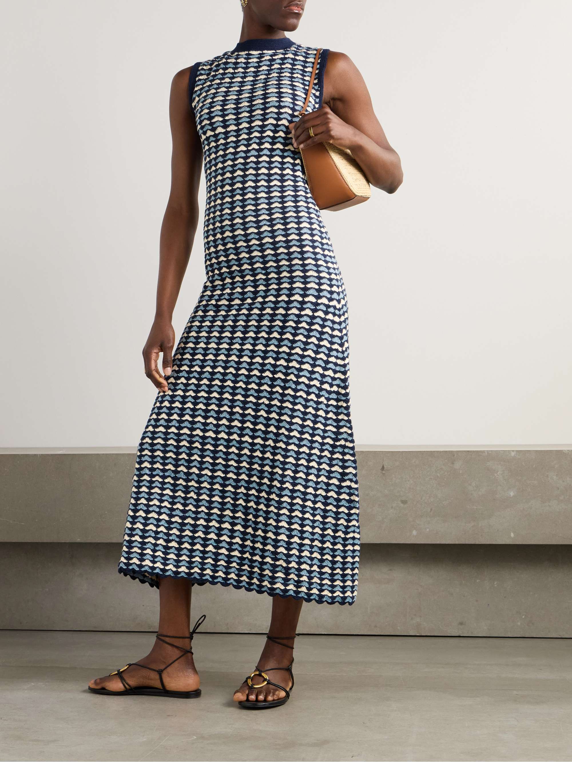 Pacifico crocheted cotton maxi dress view