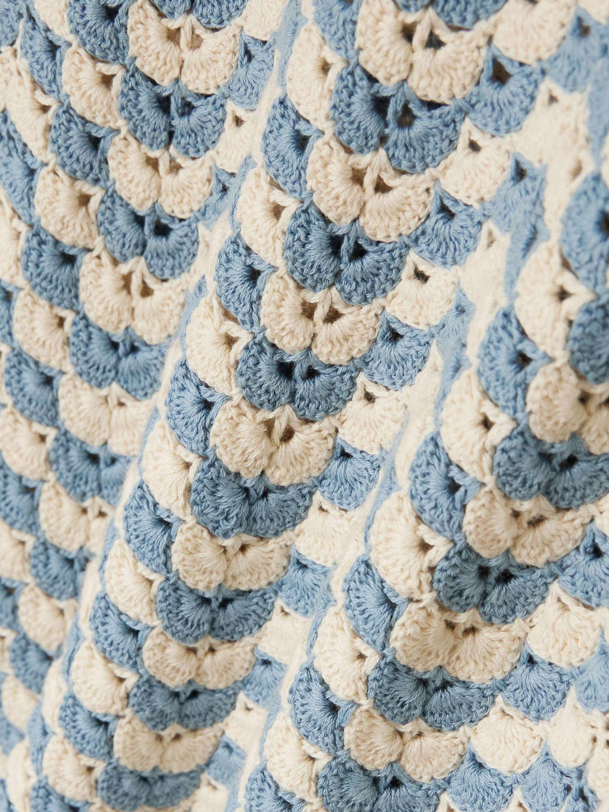Cayo cropped crocheted cotton top view