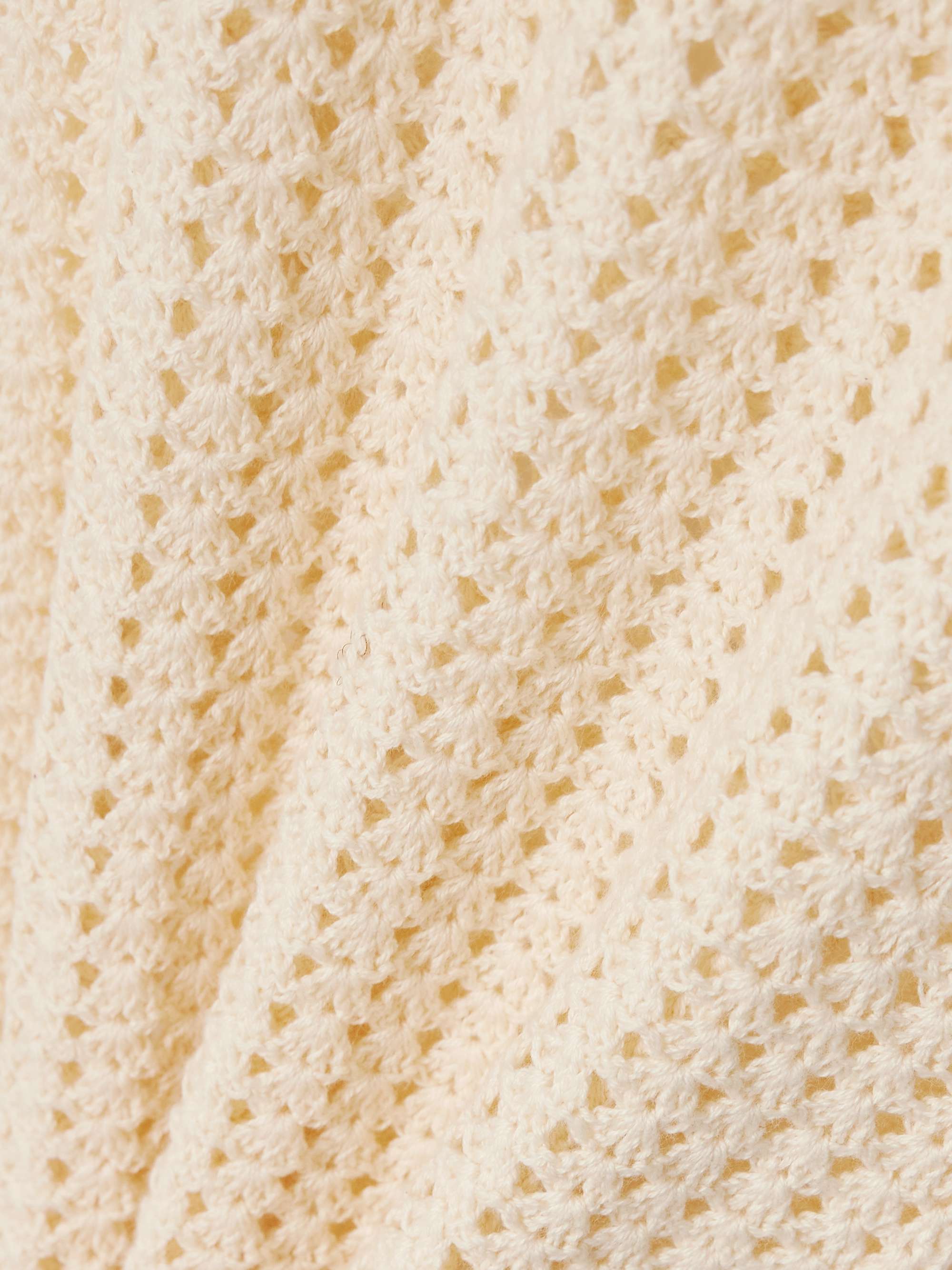 Misha open-back crocheted cotton maxi dress view