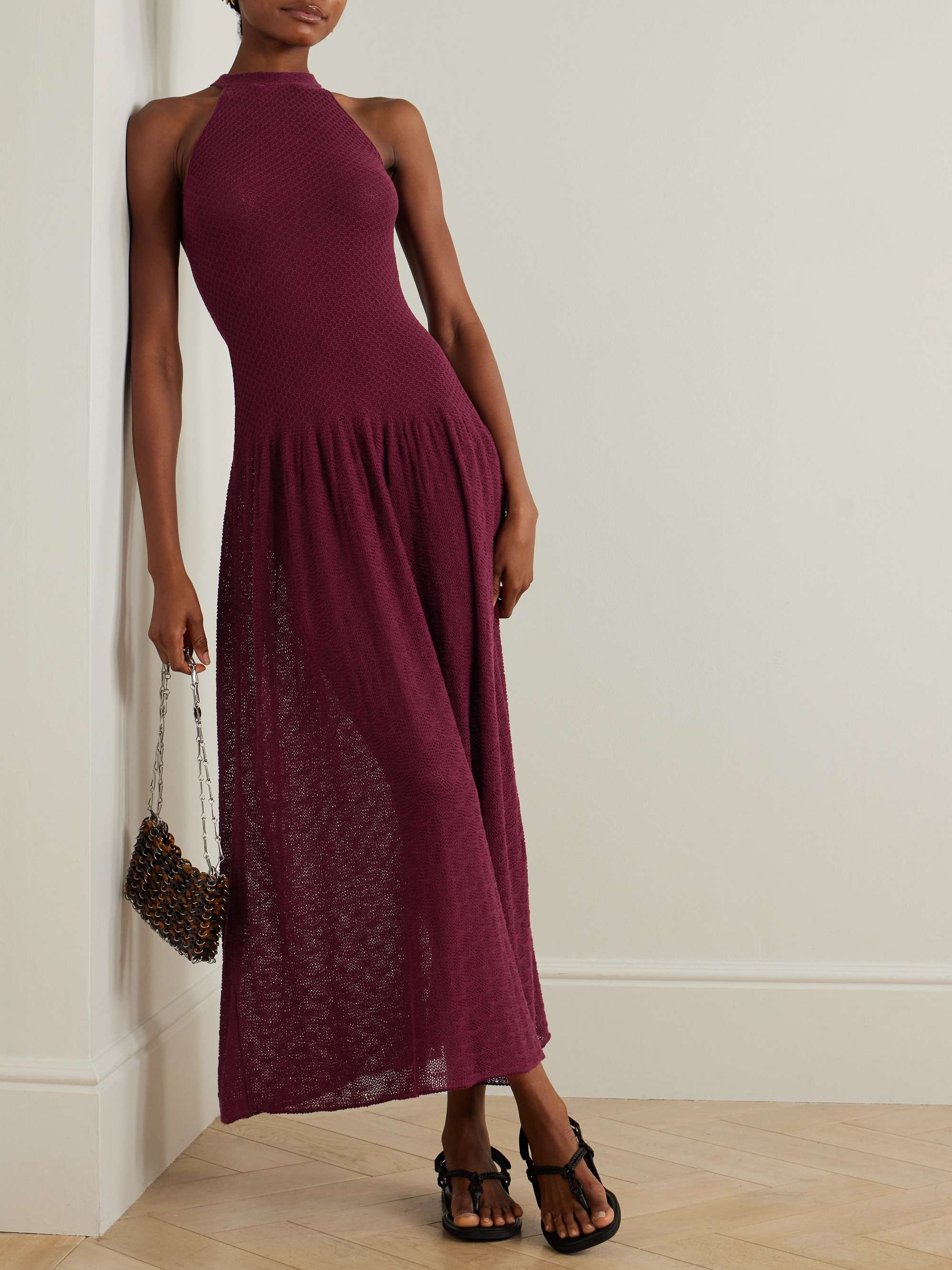 Cayo open-knit cotton maxi dress view