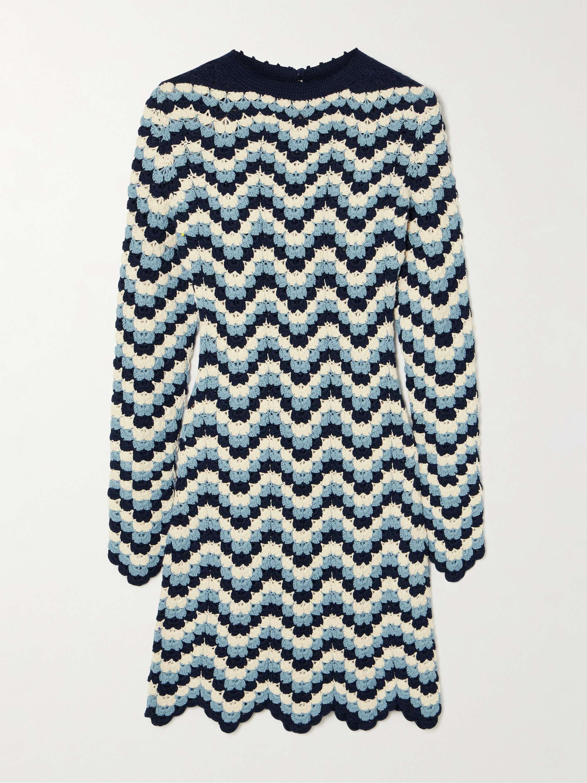 Victoria crocheted cotton mini dress view