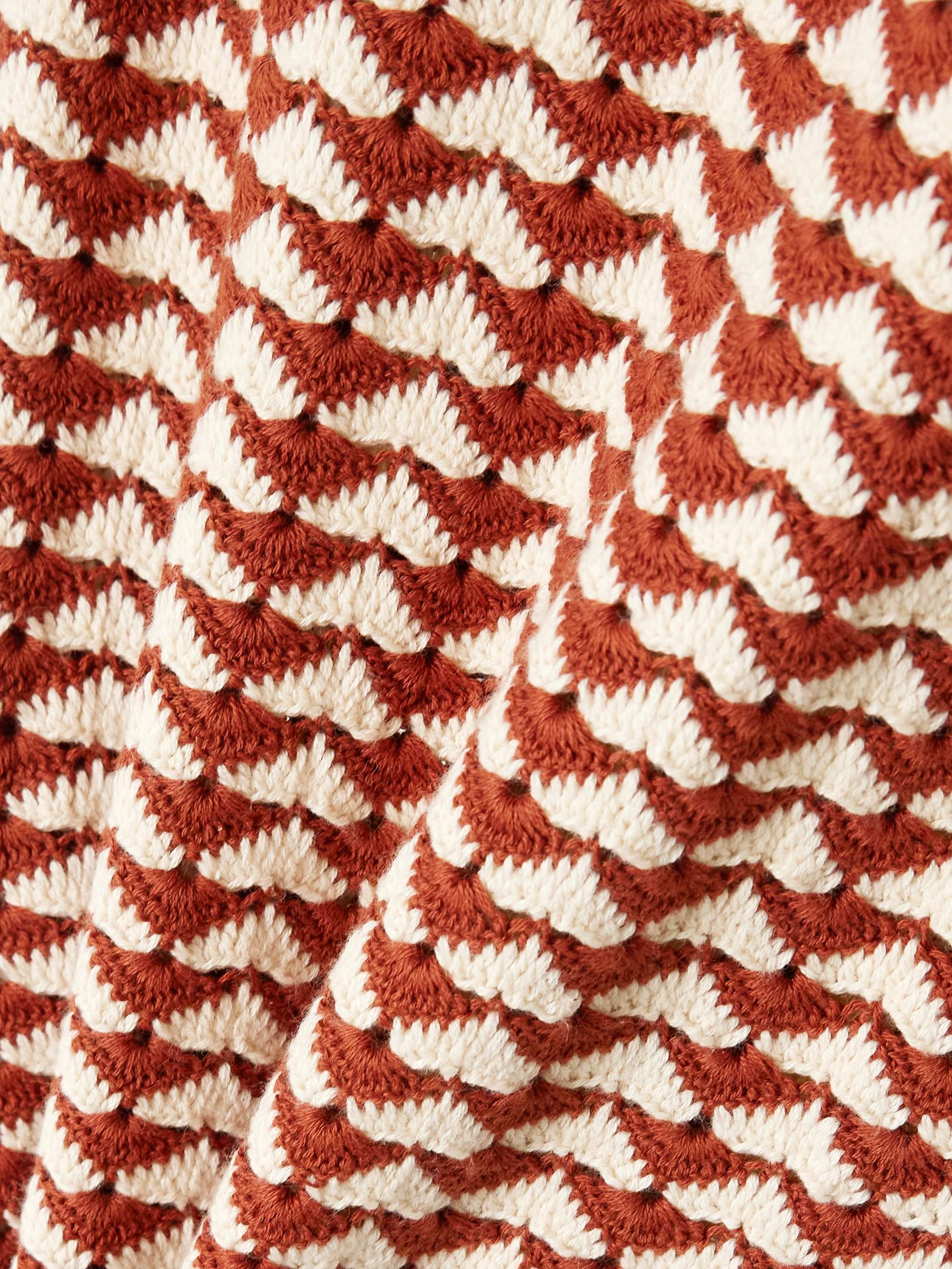 Motupe crocheted cotton midi skirt view