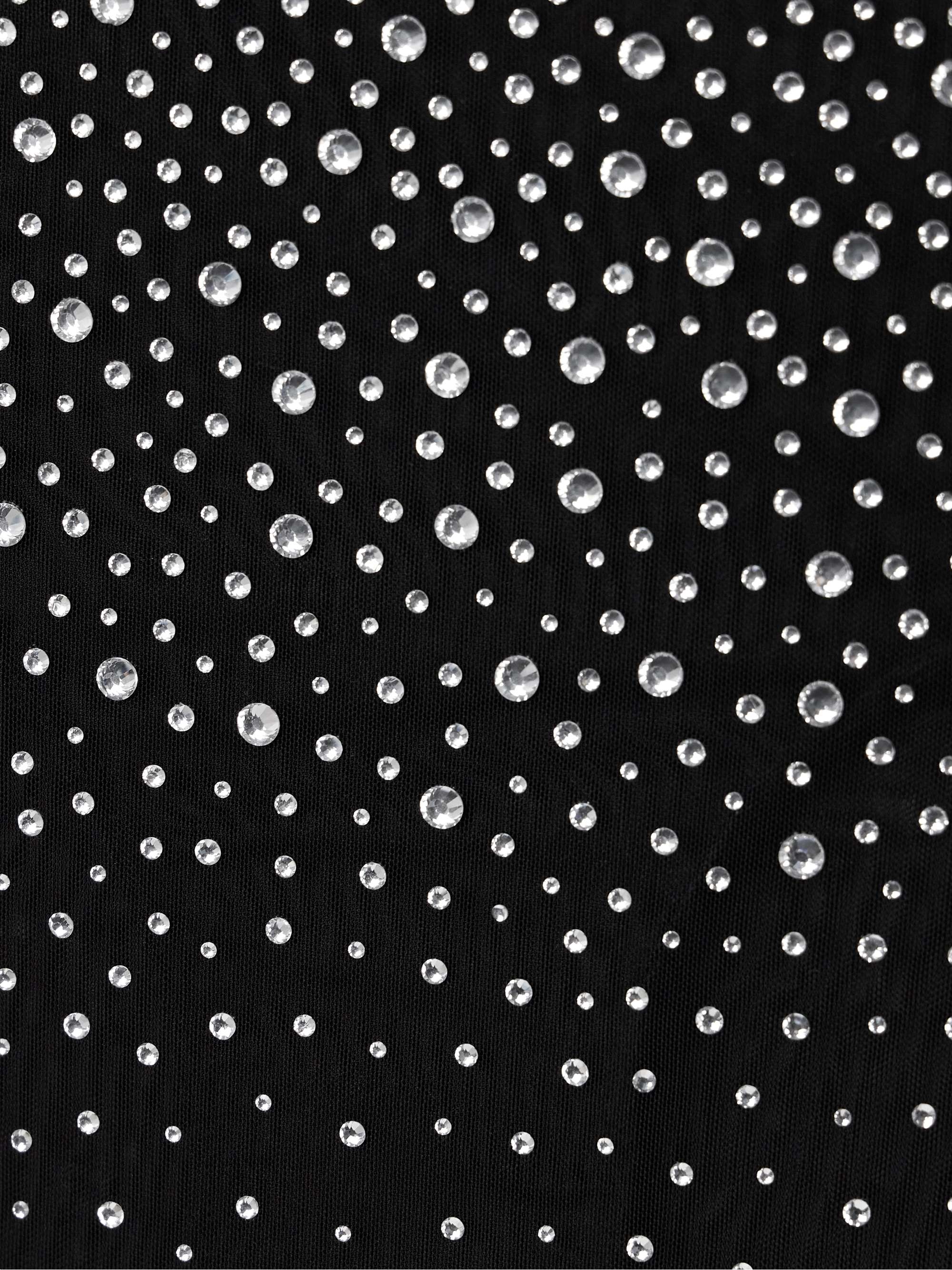 Crystal-embellished tulle skirt view