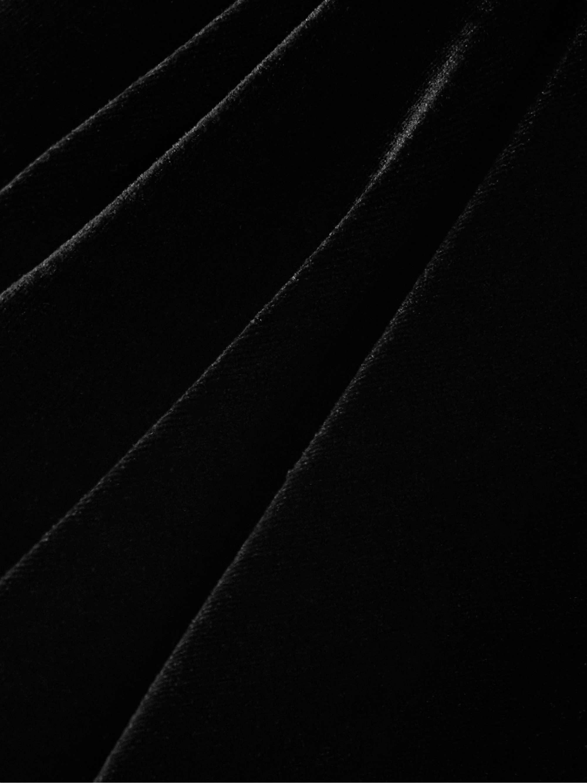Off-the-shoulder velvet gown view
