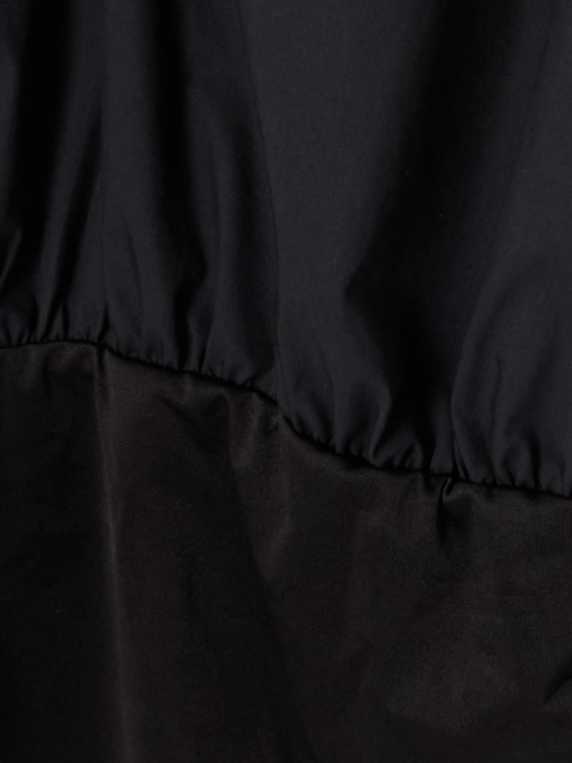 Satin-trimmed cotton-blend poplin bodysuit view