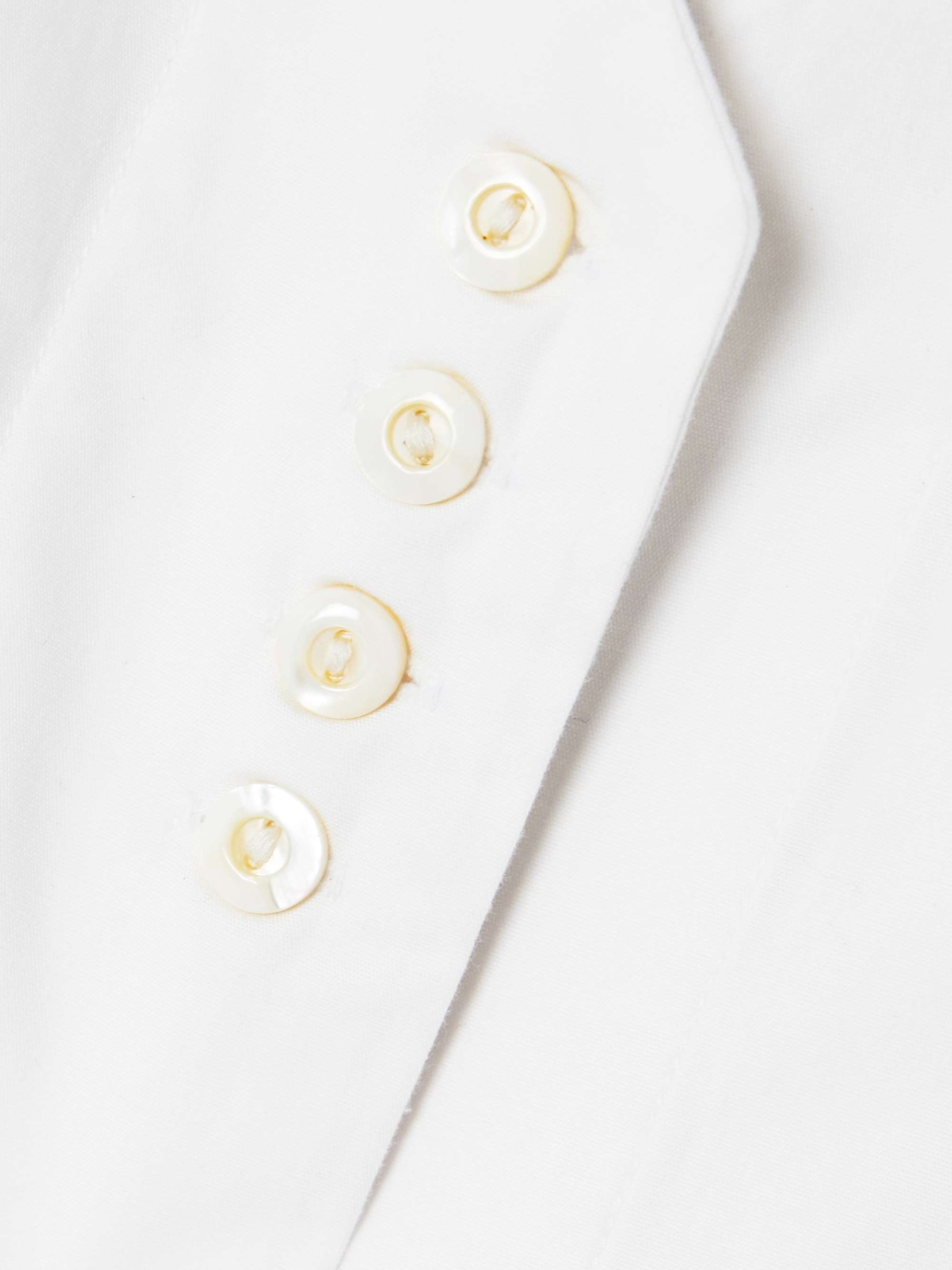 Crosshatch grosgrain-trimmed cotton-poplin shirt view