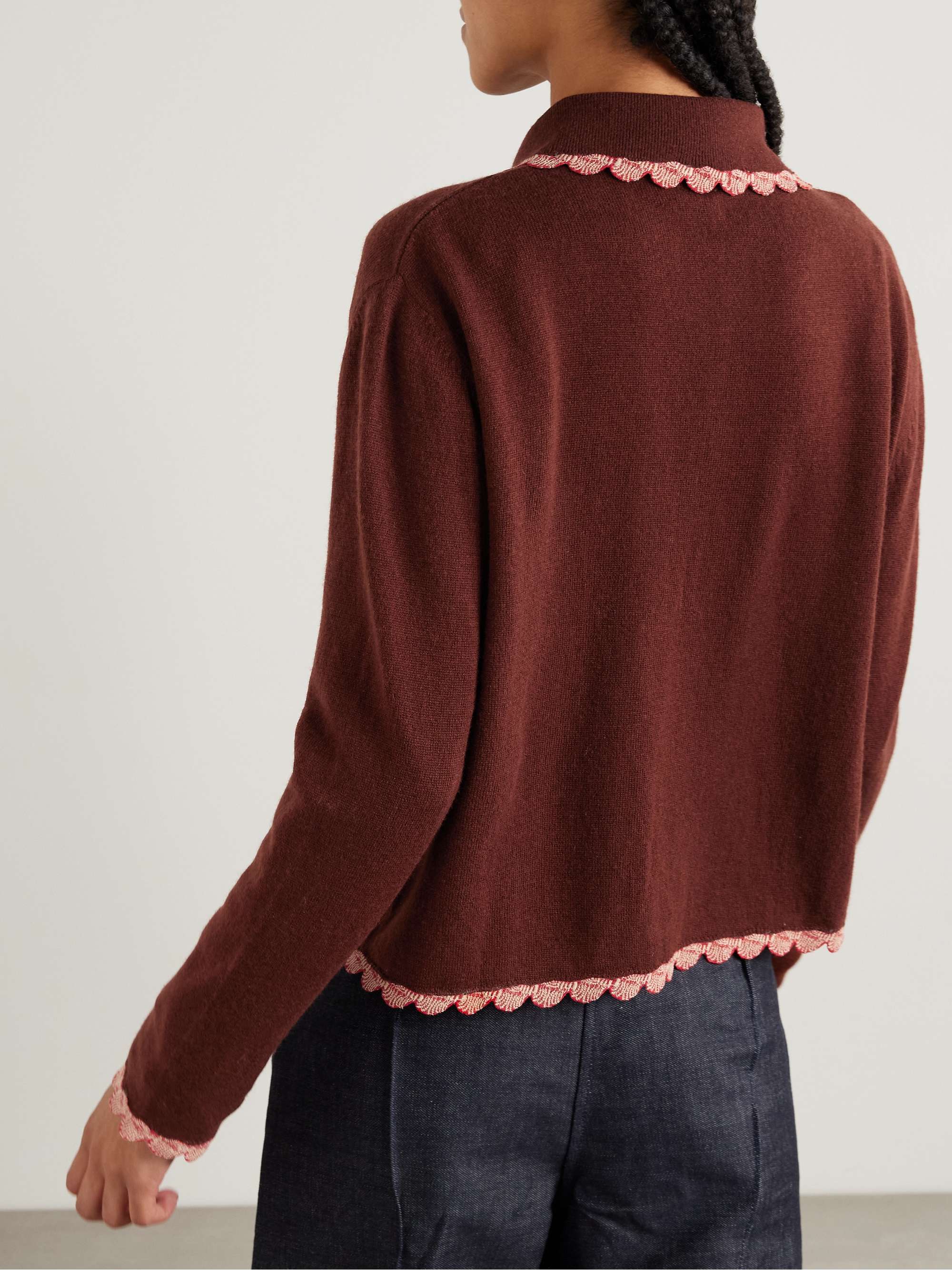 Rookie embellished wool and cashmere-blend cardigan view