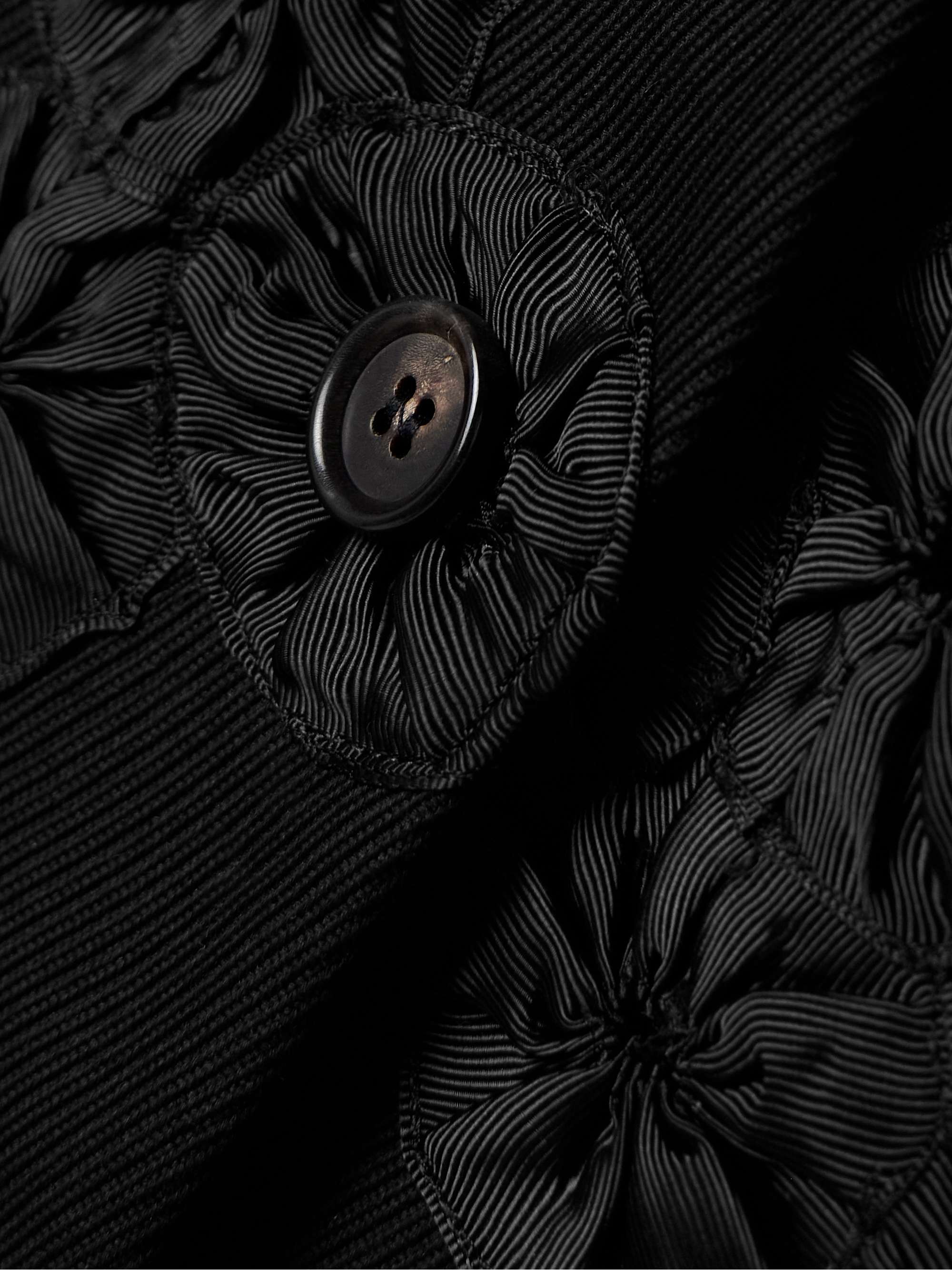 Ribbon Garland grosgrain-trimmed cotton-twill jacket view