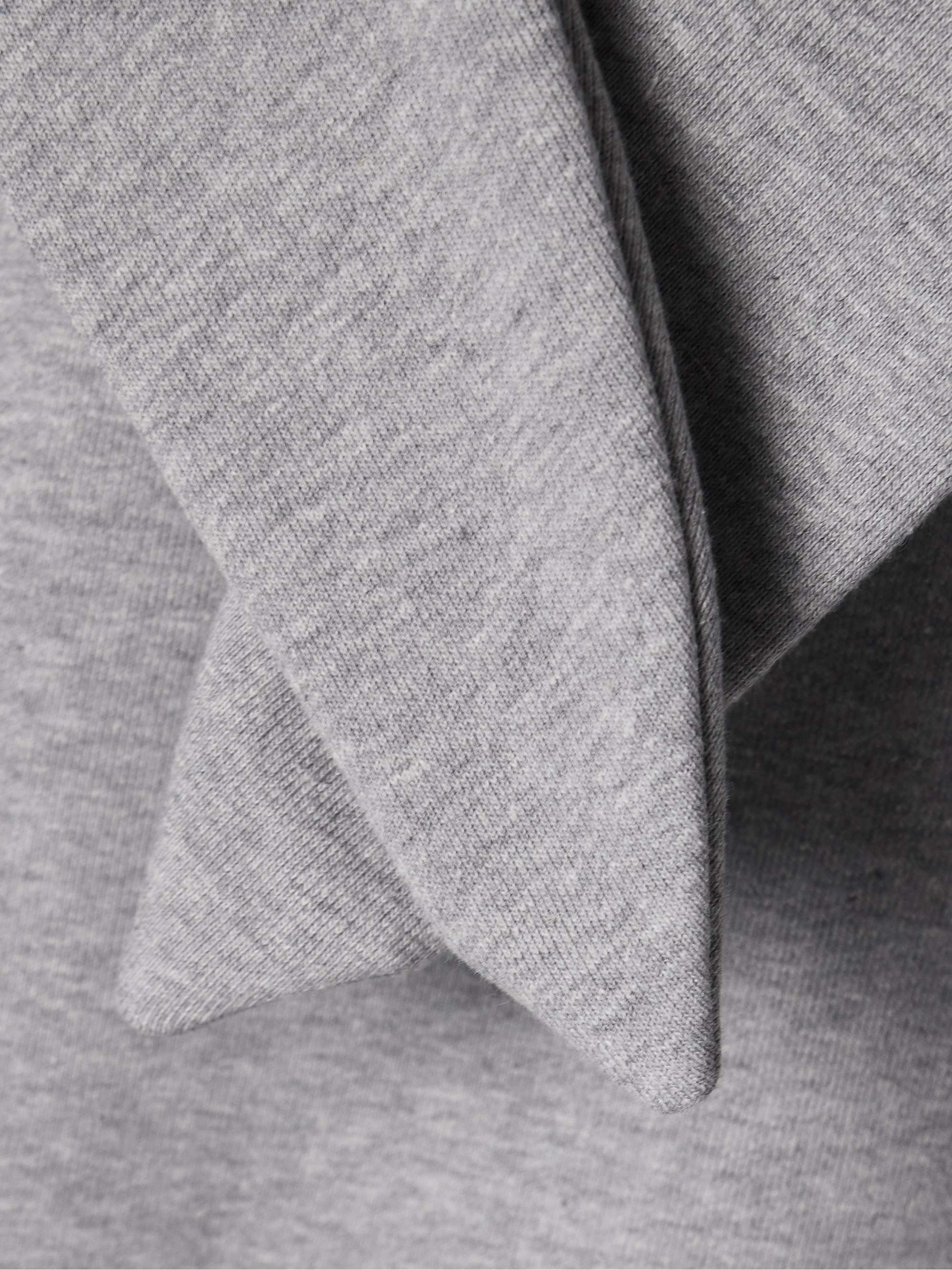 Tie-detailed draped cotton-blend jersey hoodie view