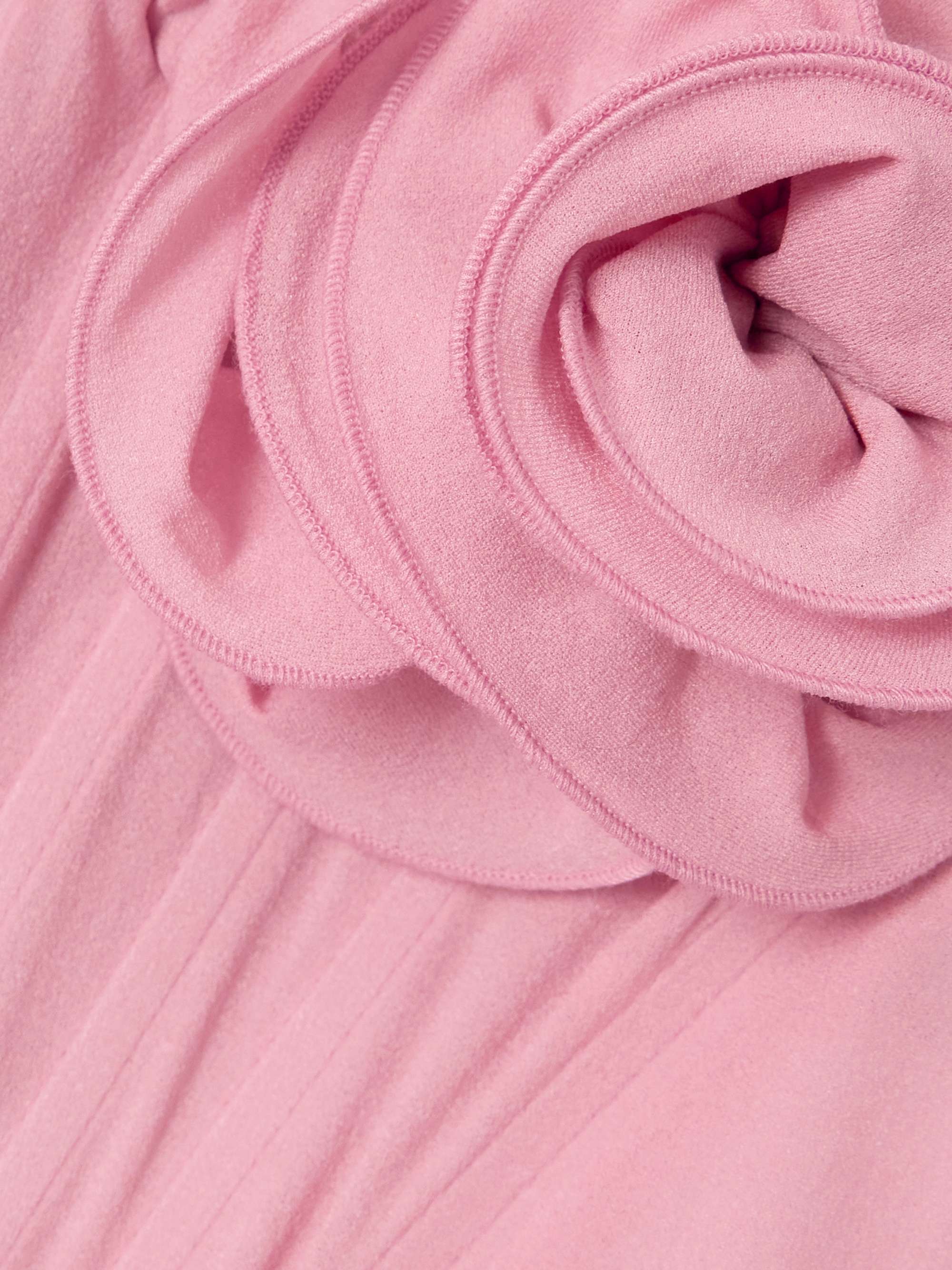 Stretch-silk midi dress view