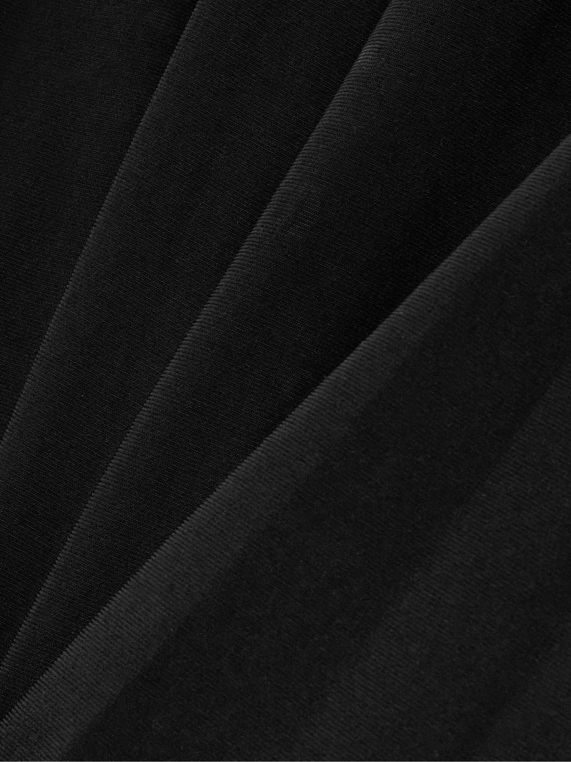 Strapless gathered jersey midi dress view