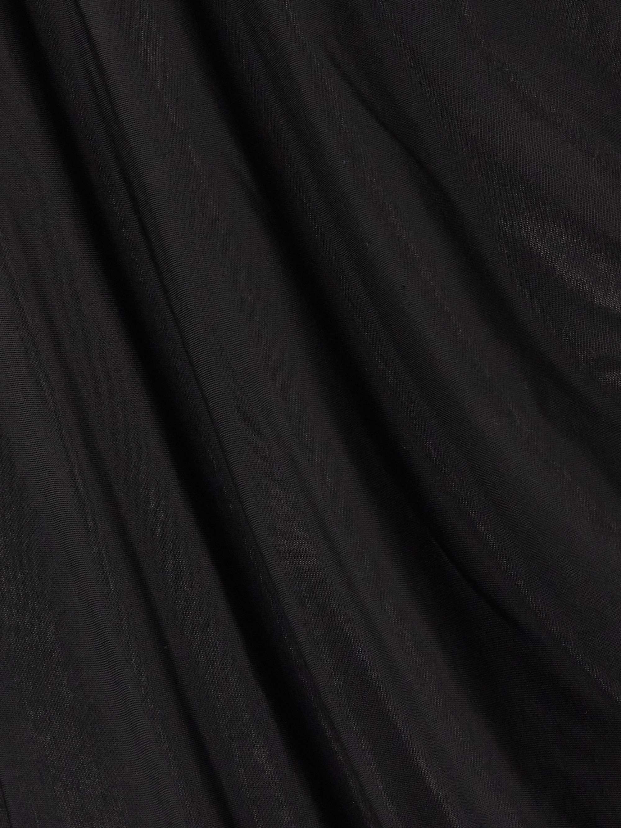 Asymmetric ruched stretch-jersey midi dress view