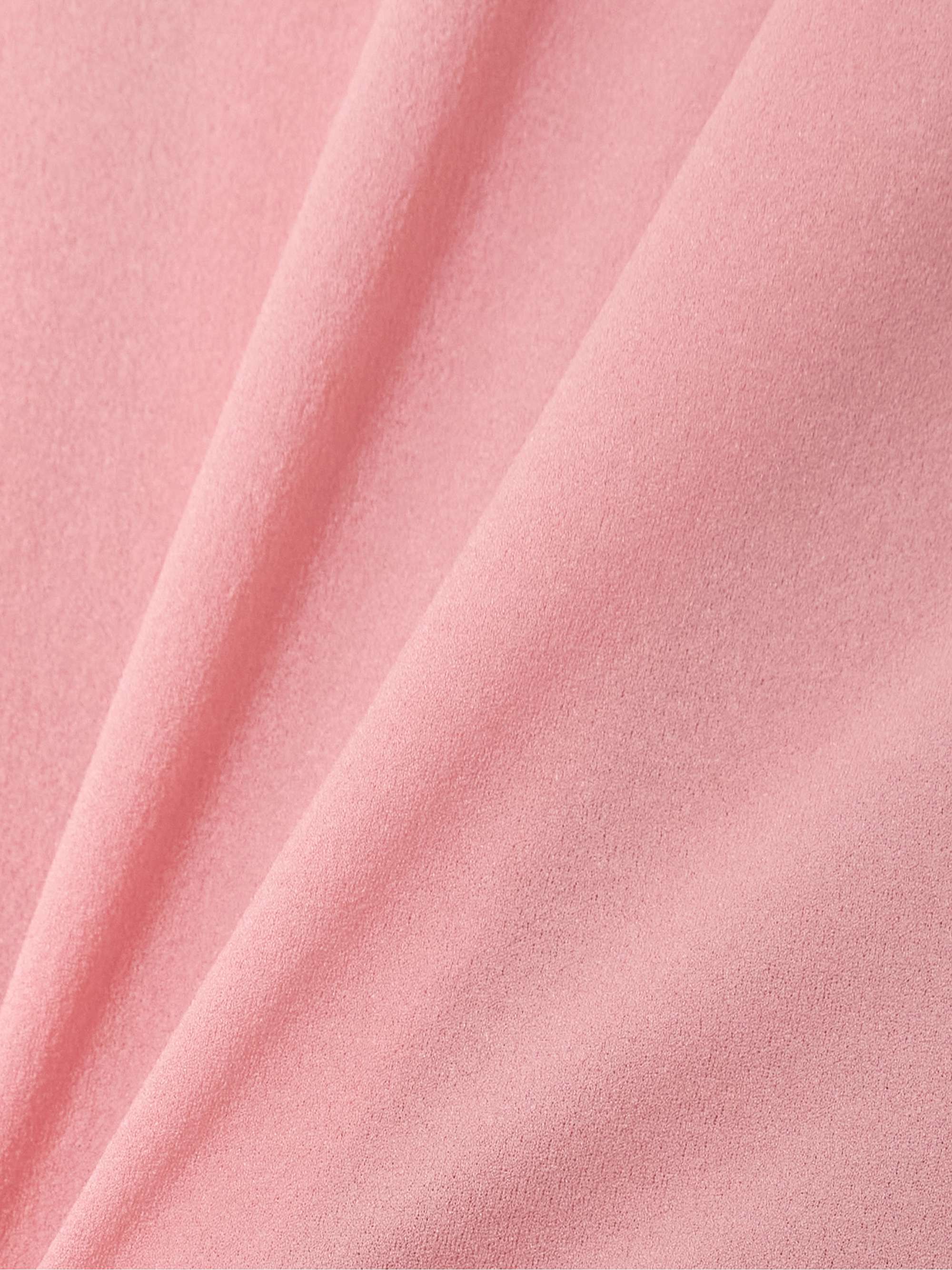 Ruched stretch silk-crepe mini dress view