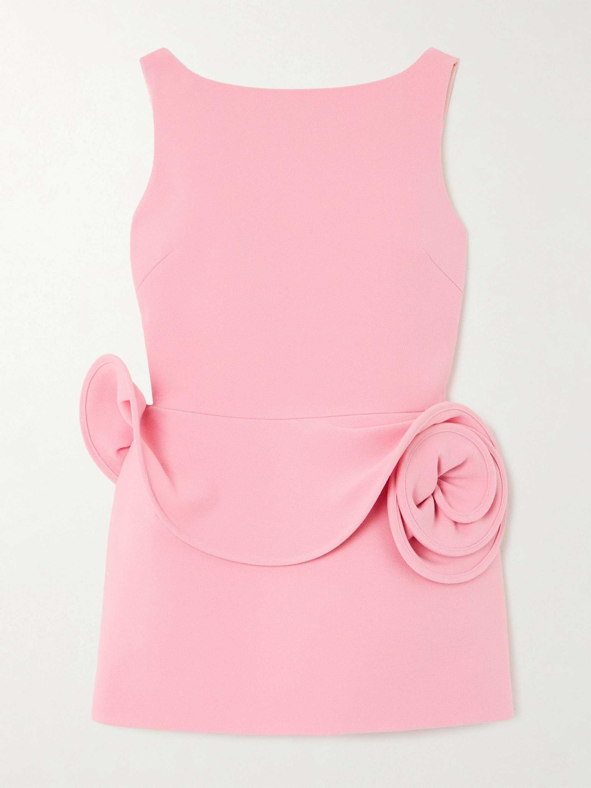 Appliquéd crepe mini dress view
