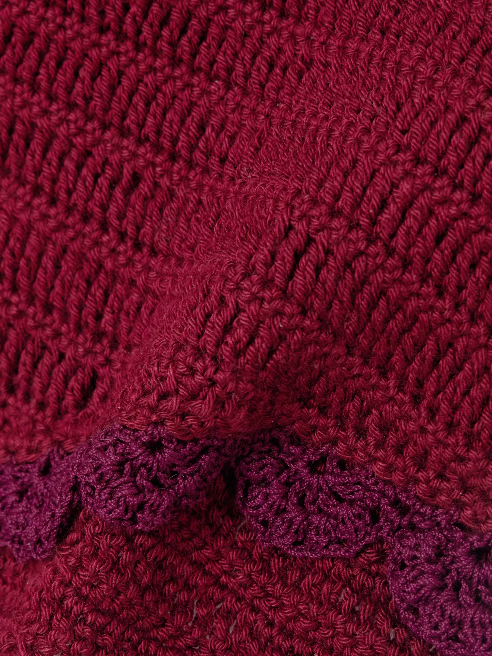 Scalloped crocheted cotton shorts view