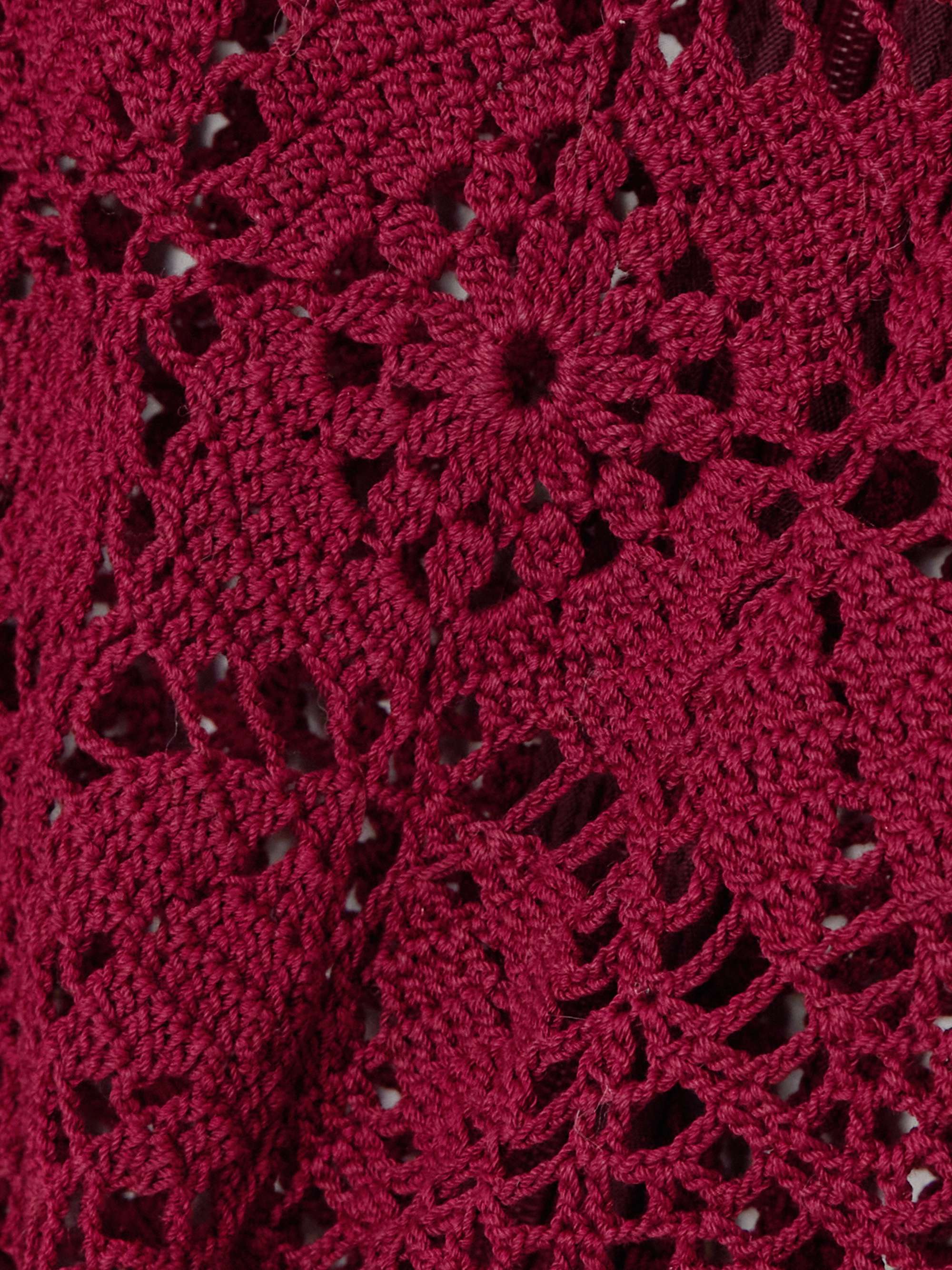 Crocheted cotton bodysuit view