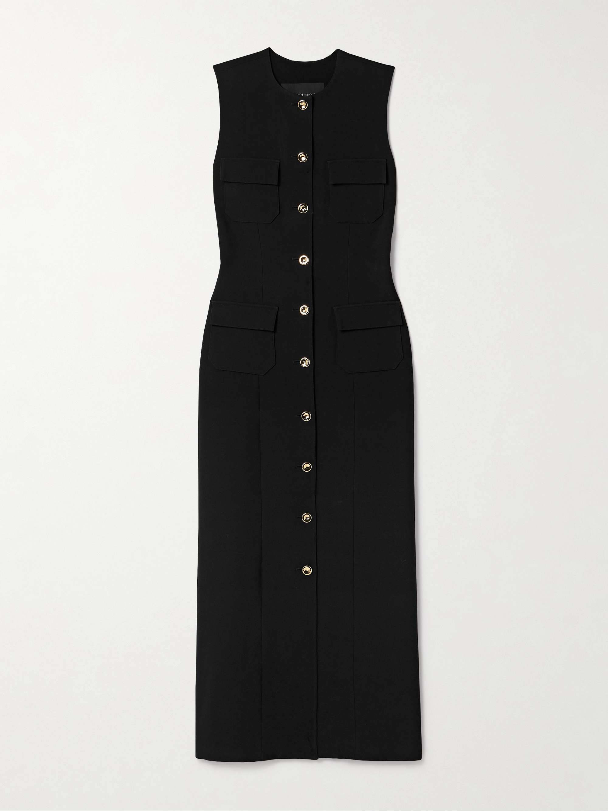 The Corinne wool-blend crepe midi dress view