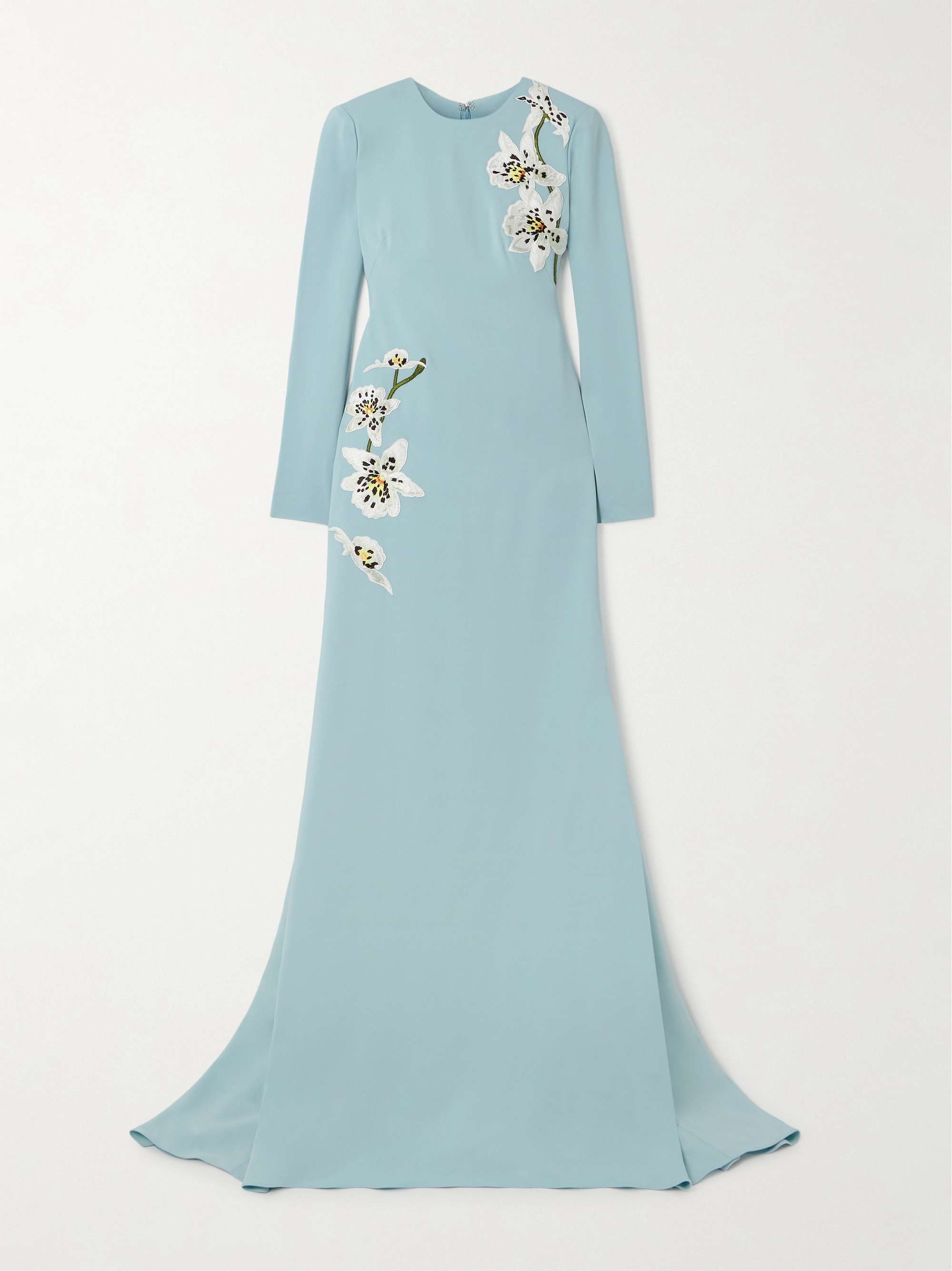 Appliquéd cady gown view