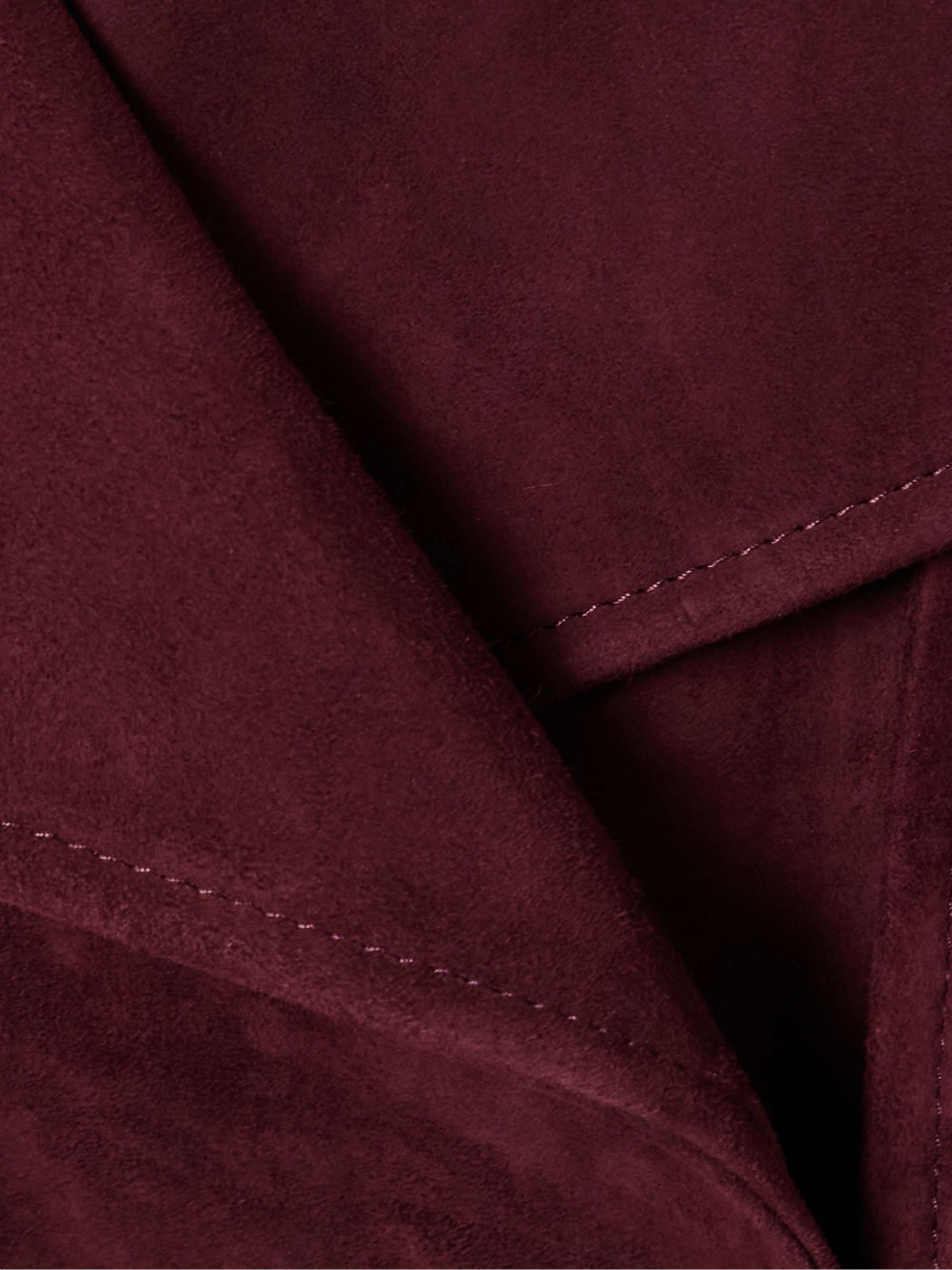 Hatti cropped belted suede jacket view