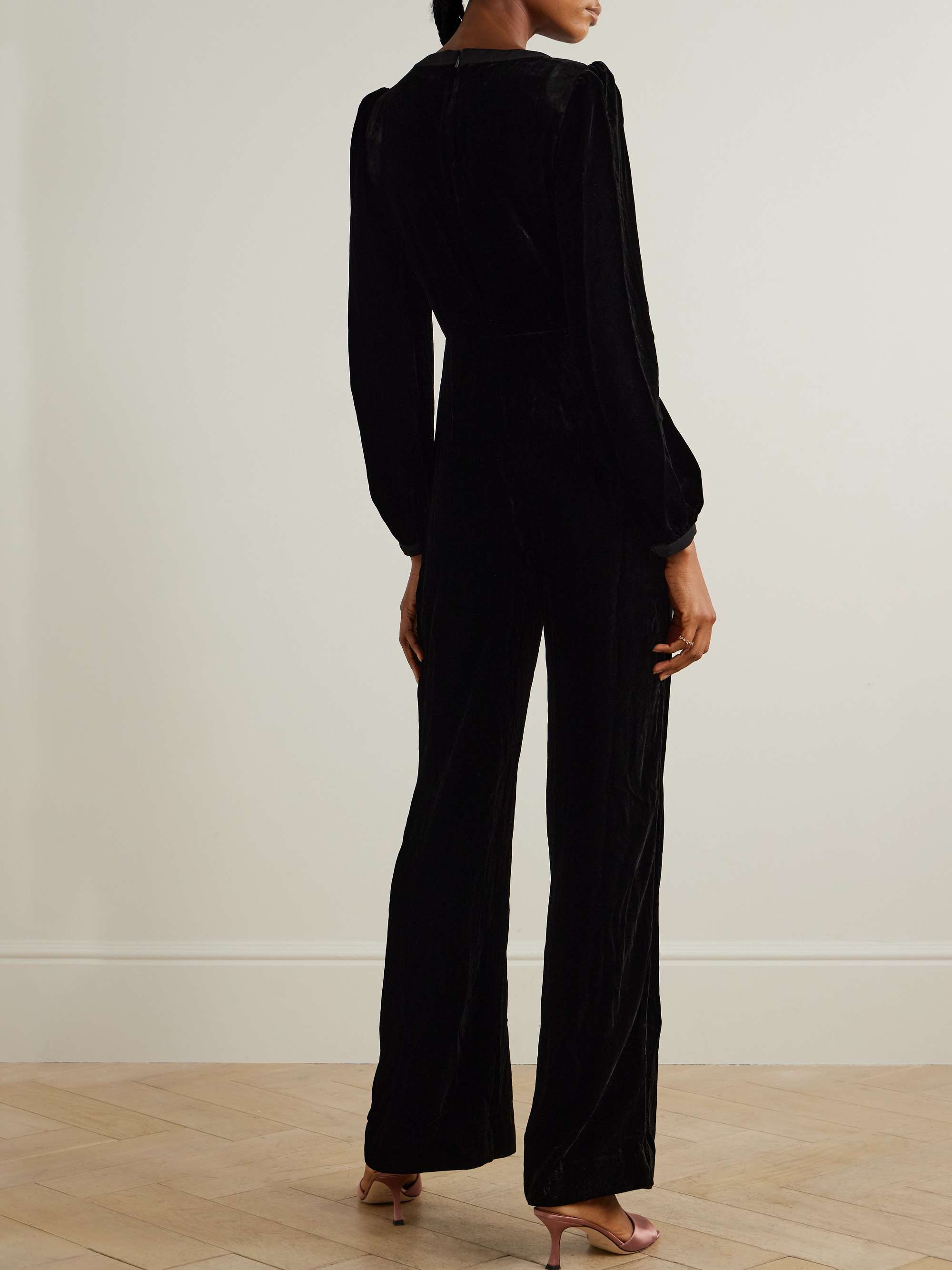 Camille cutout embellished velvet jumpsuit view