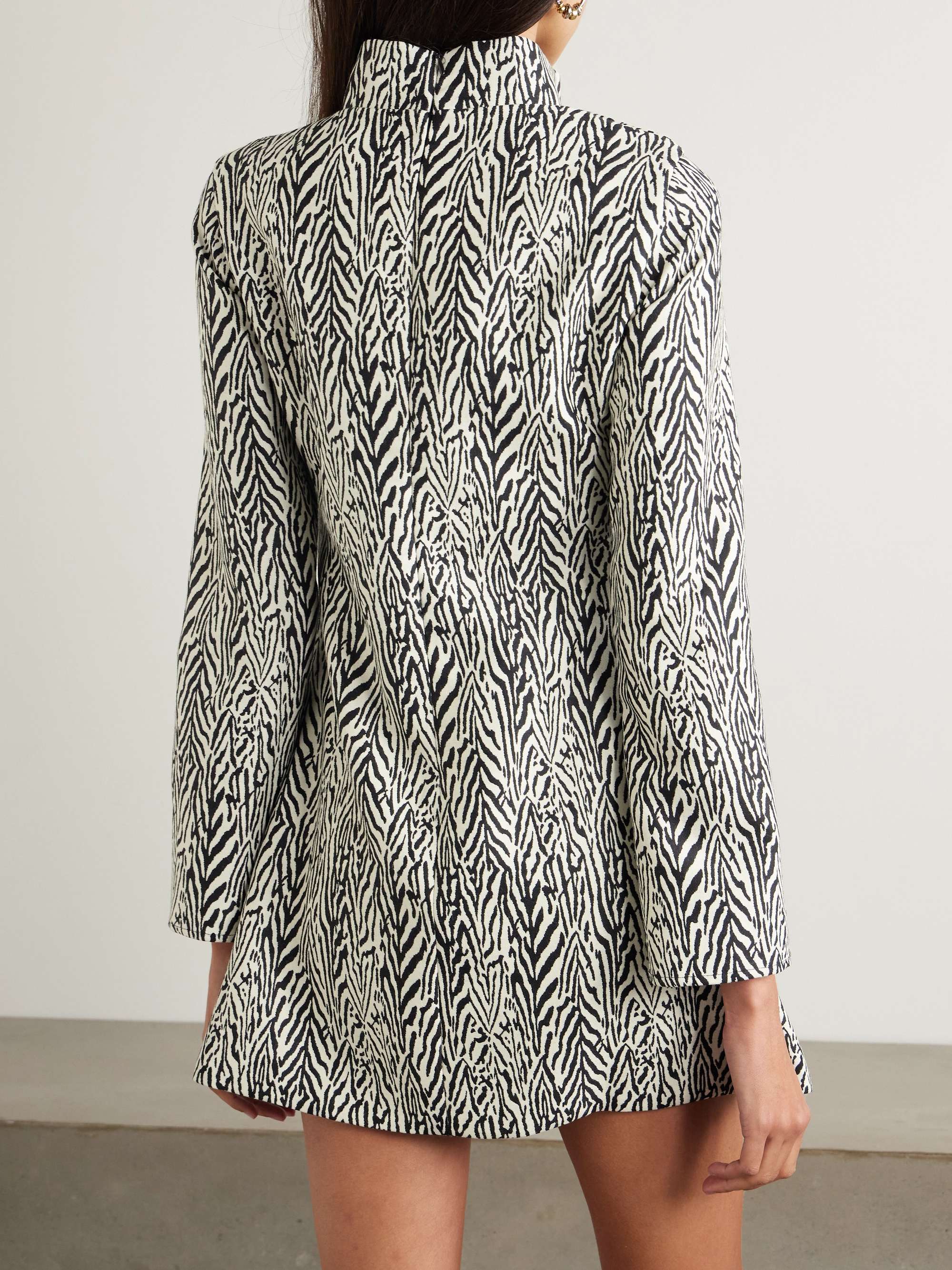 Romy wool-blend jacquard mini dress view