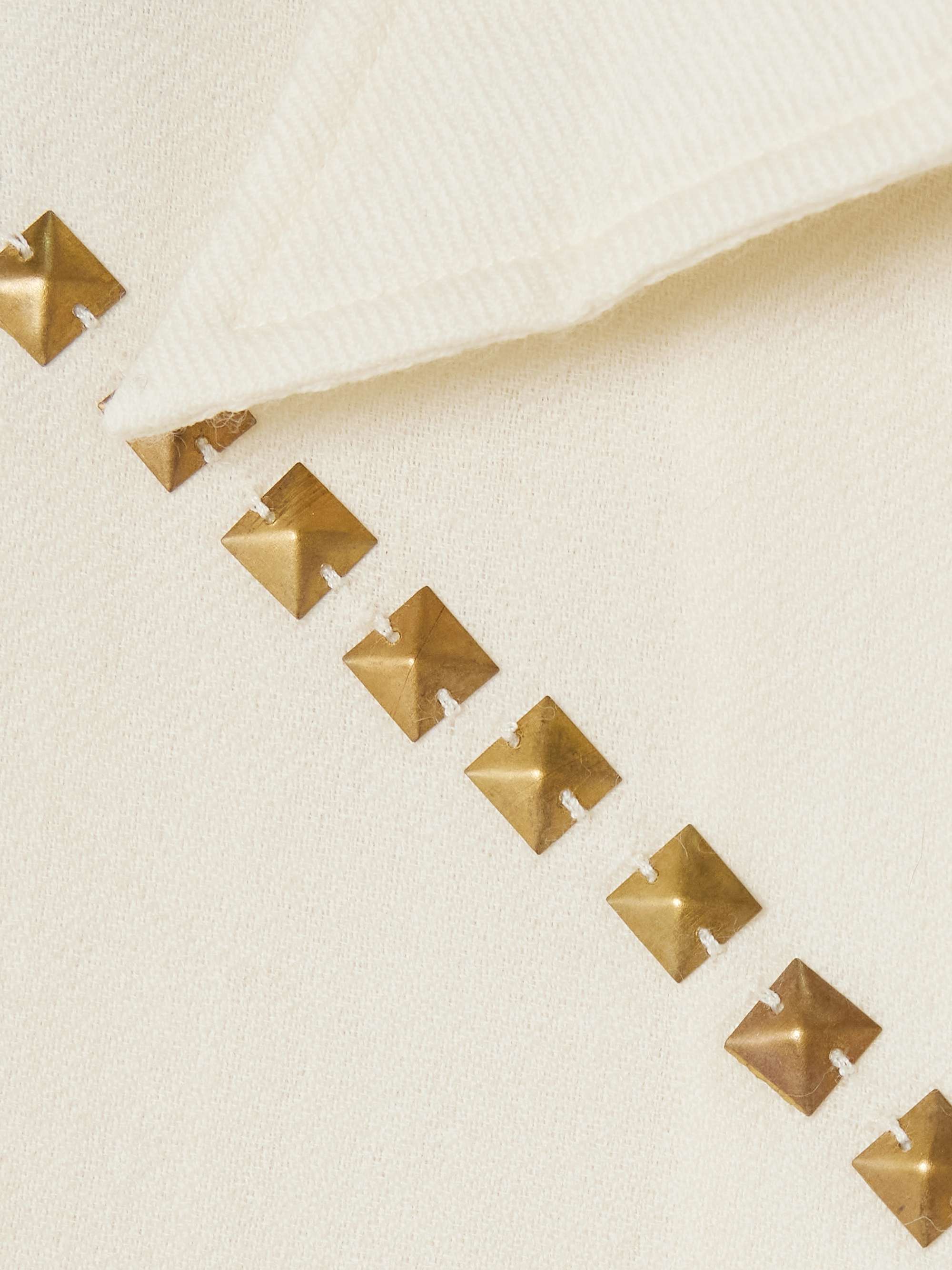 Stevie studded wool-twill shirt view