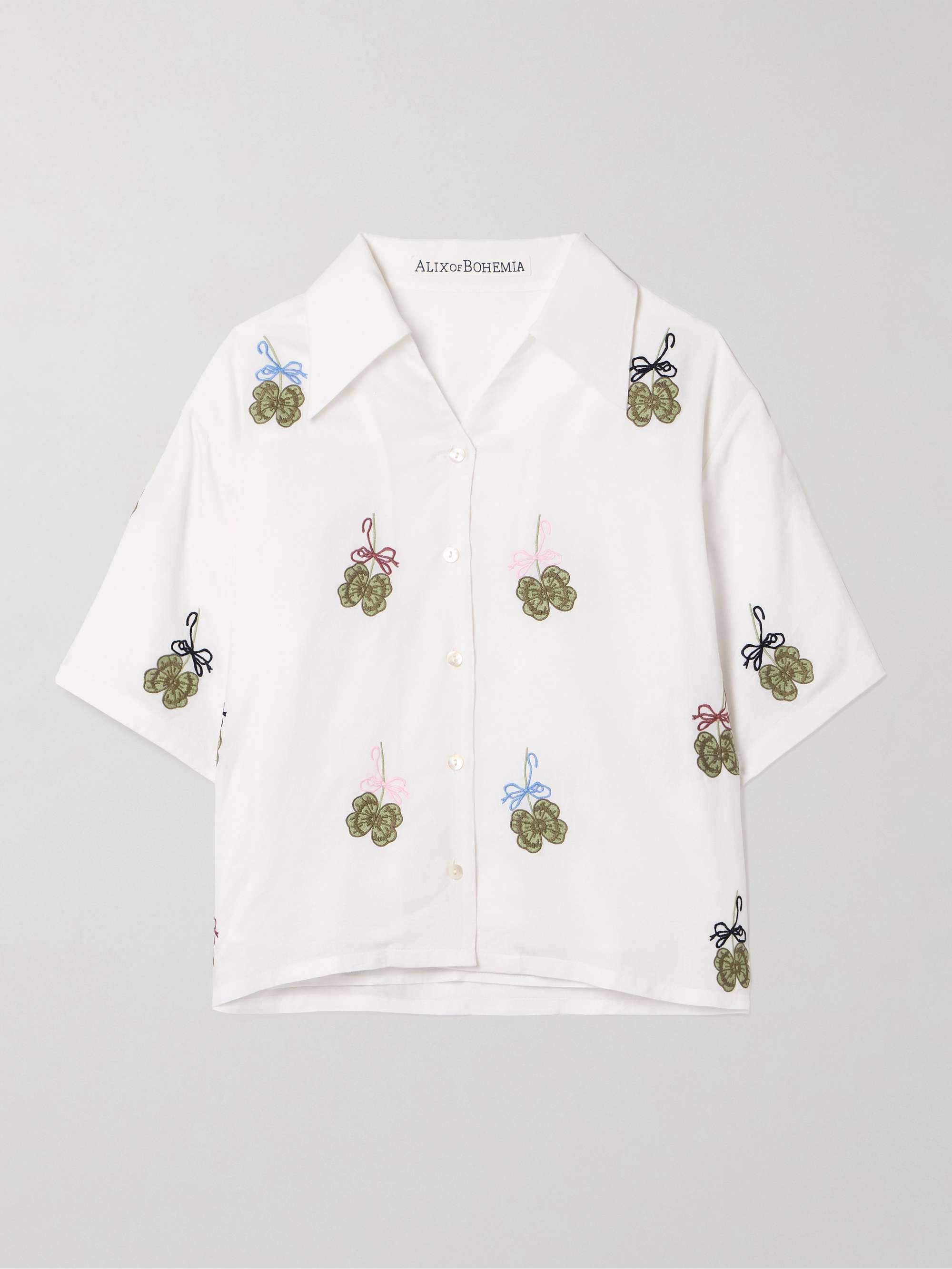 Stevie embroidered TENCEL™-twill shirt view