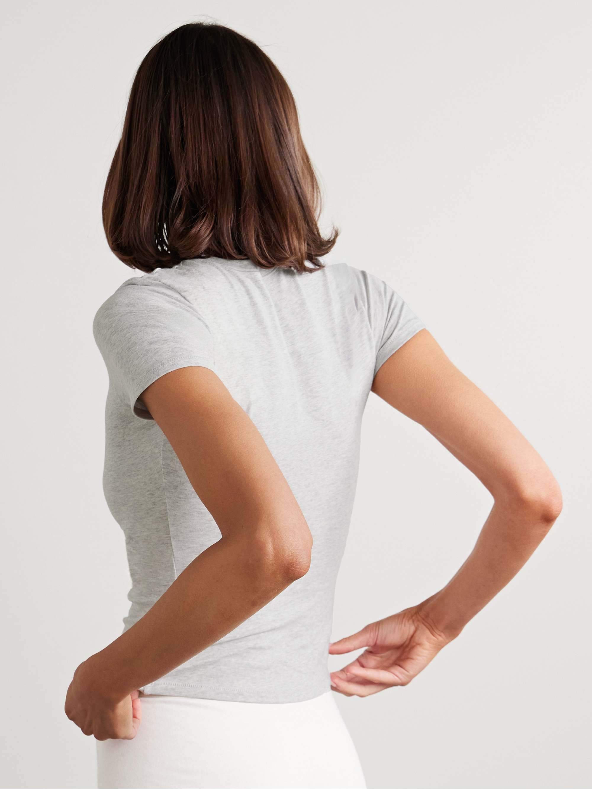 Set of two stretch-cotton jersey T-shirts view