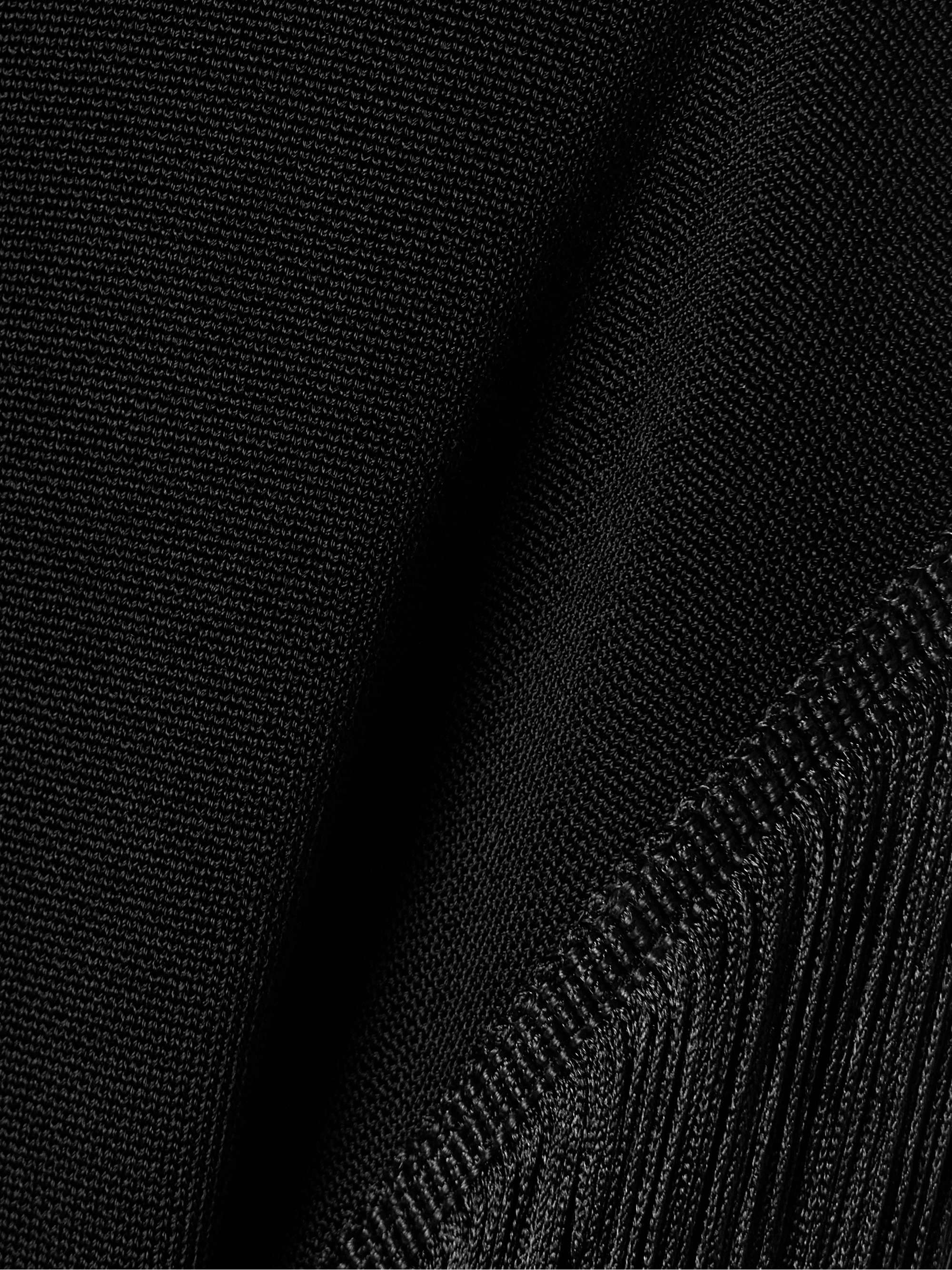 May fringed stretch-knit top view