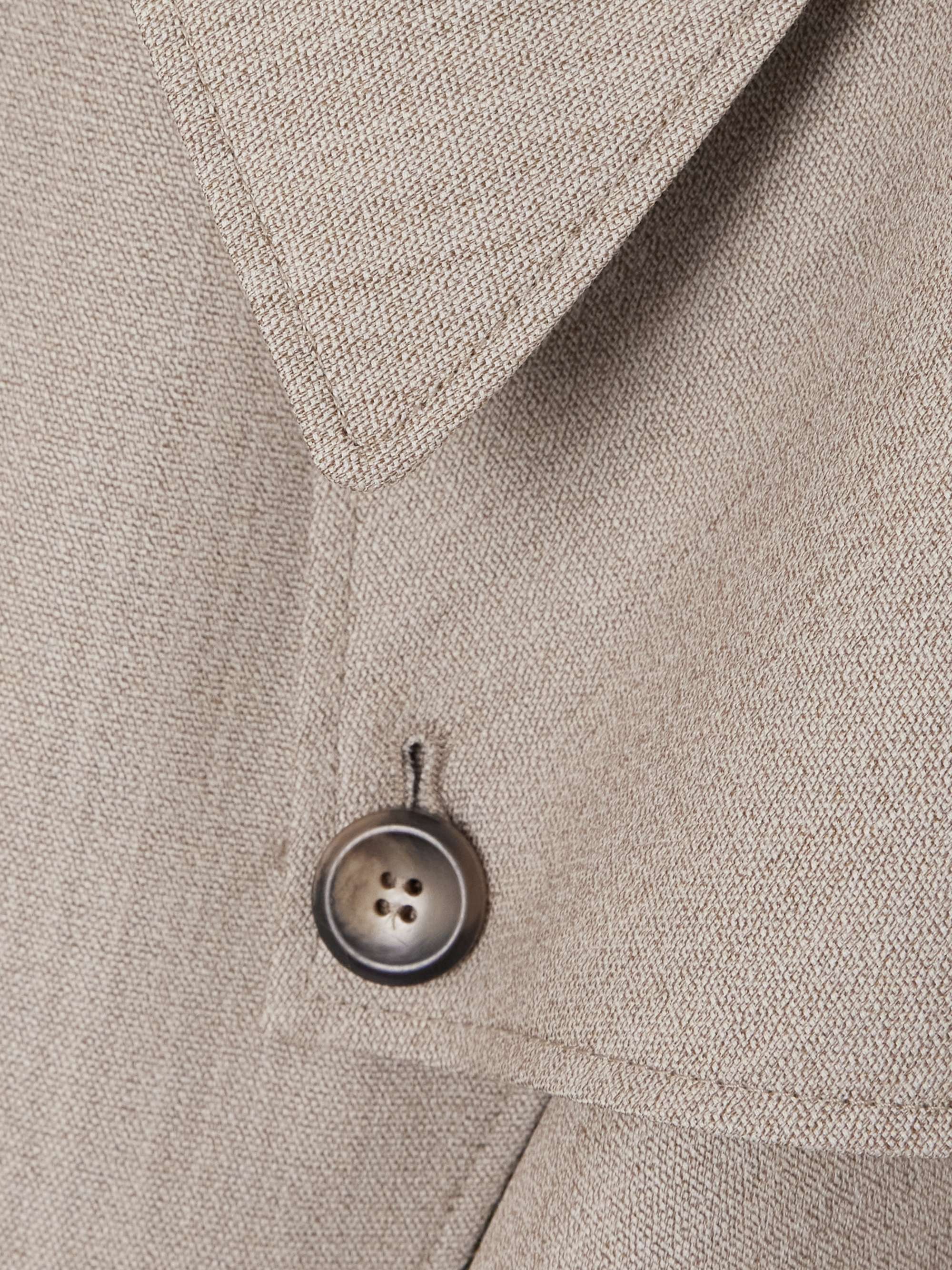 Billie double-breasted belted wool trench coat view