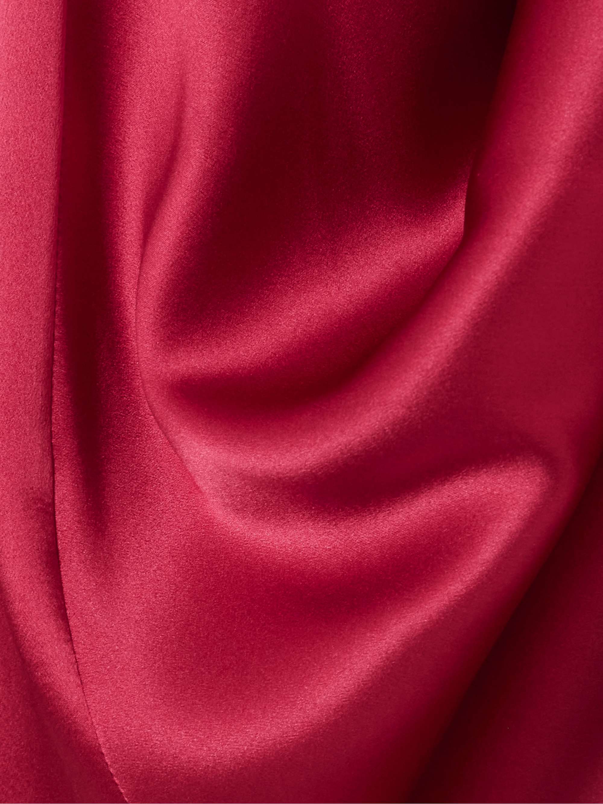 Hayat pleated silk-satin midi dress view