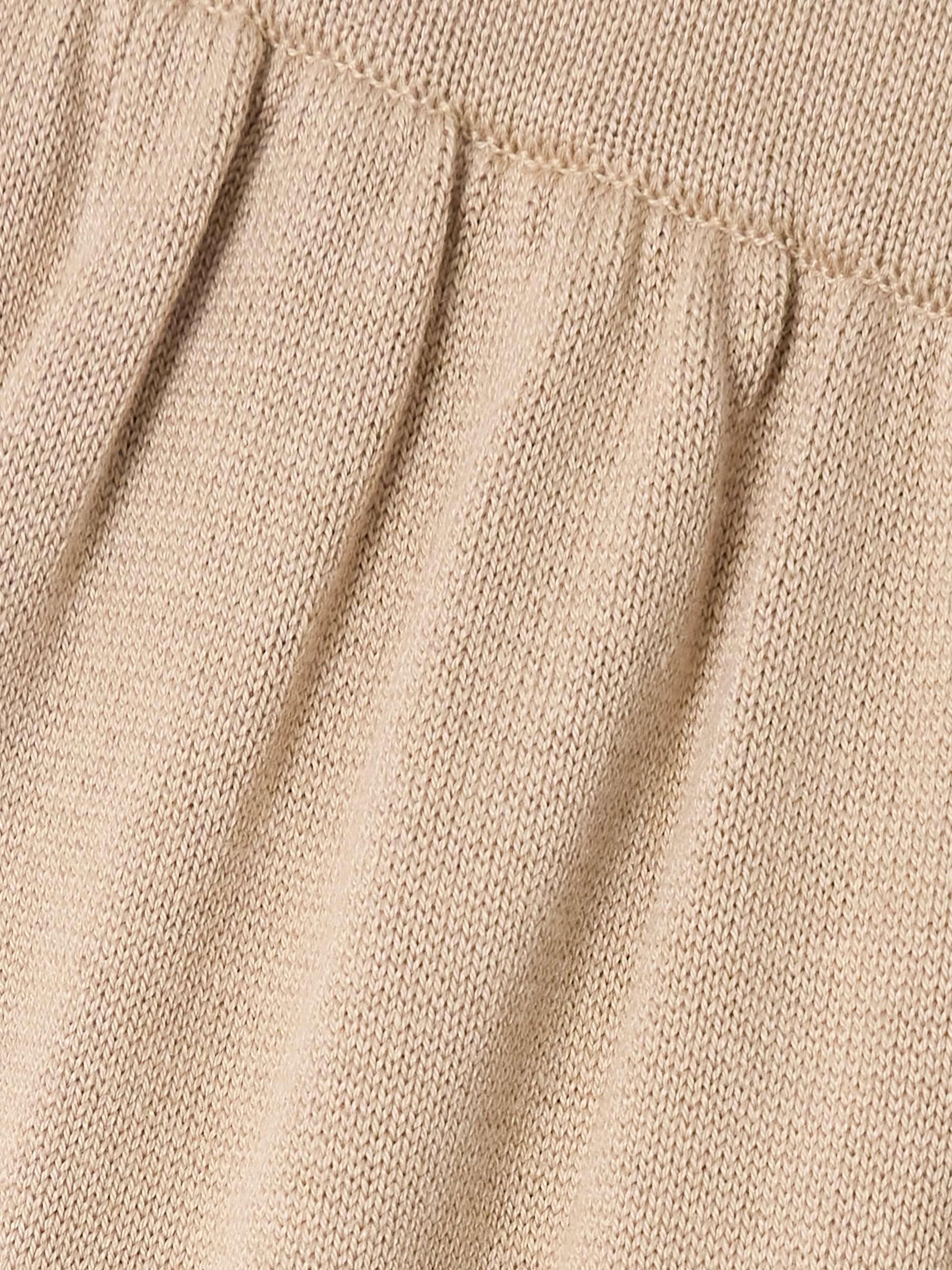 Xander mulberry silk and cotton-blend tapered pants view