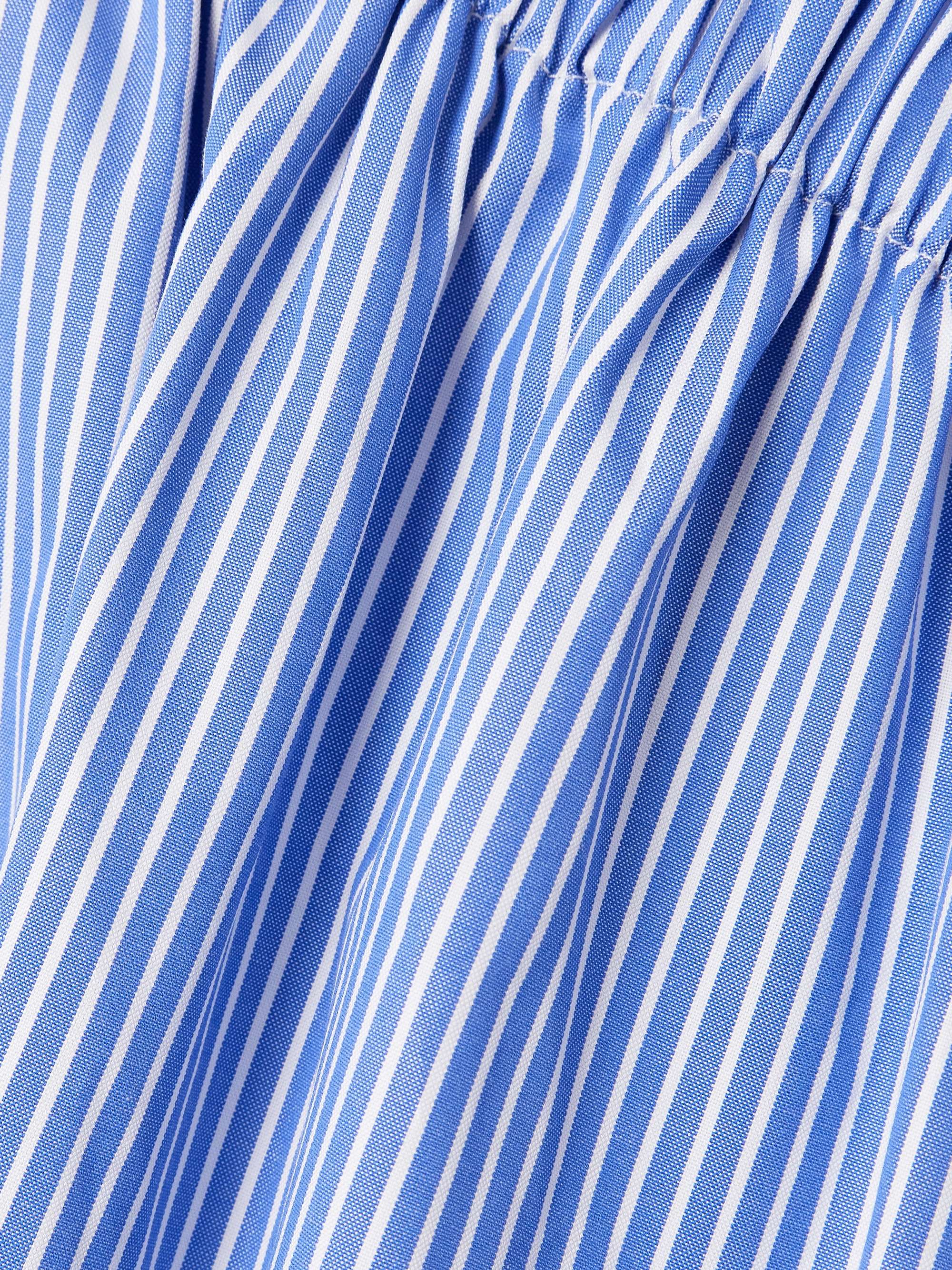 Lydia striped cotton-poplin midi wrap dress view