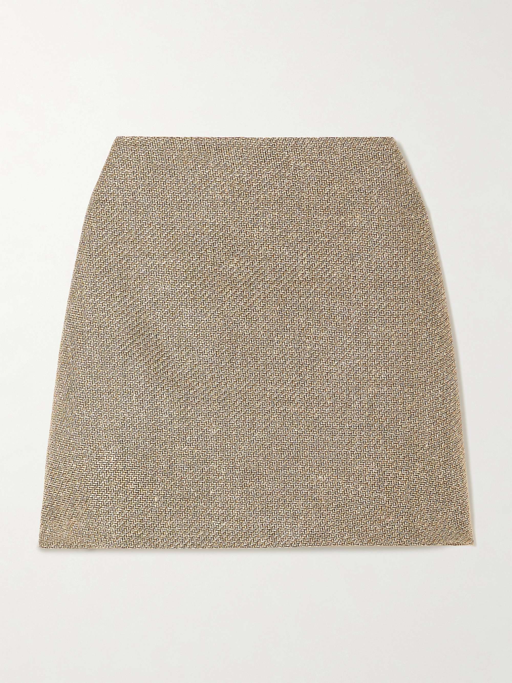 Saratoga Coci linen, silk and cotton-blend mini skirt view