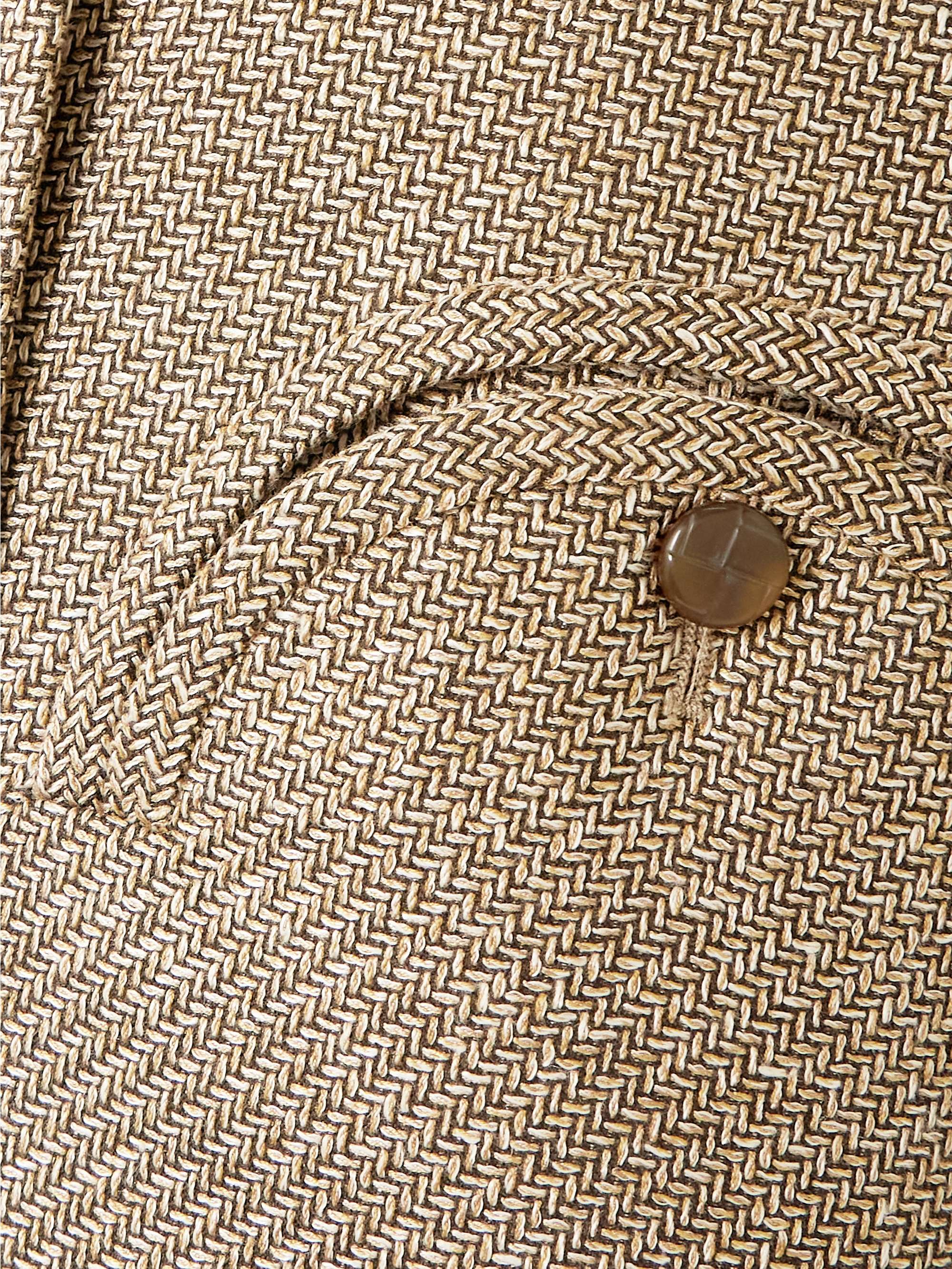Saratoga Shamo linen, silk and cotton-blend jacket view