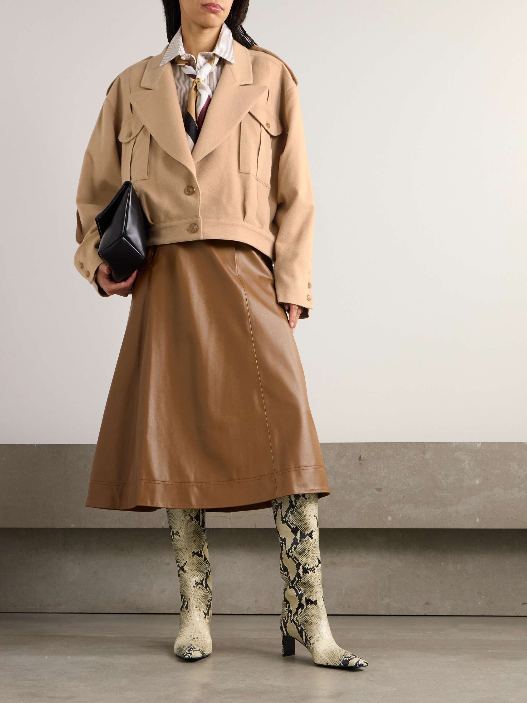 Mystere Serama oversized wool-blend jacket view