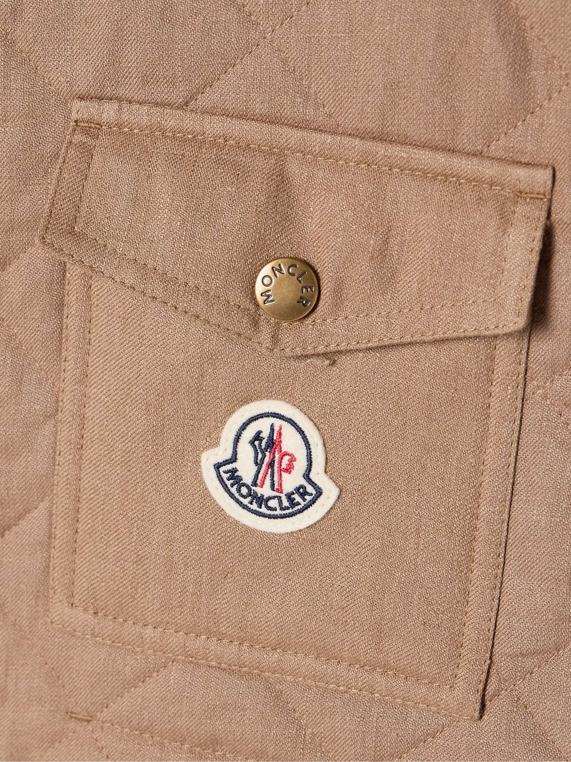 Vigny padded quilted linen vest view