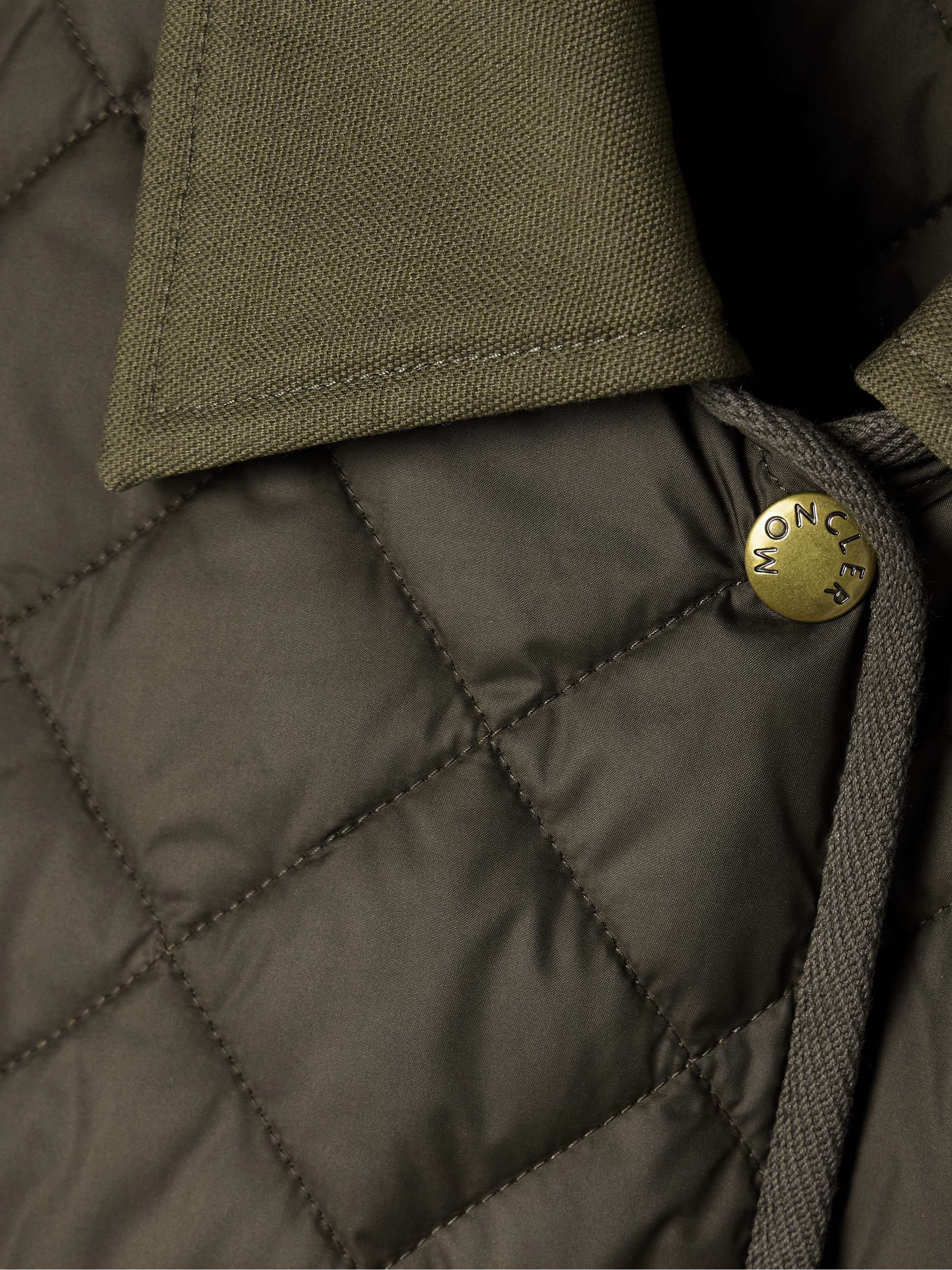 Chitre cropped cotton-canvas trimmed padded quilted shell jacket view