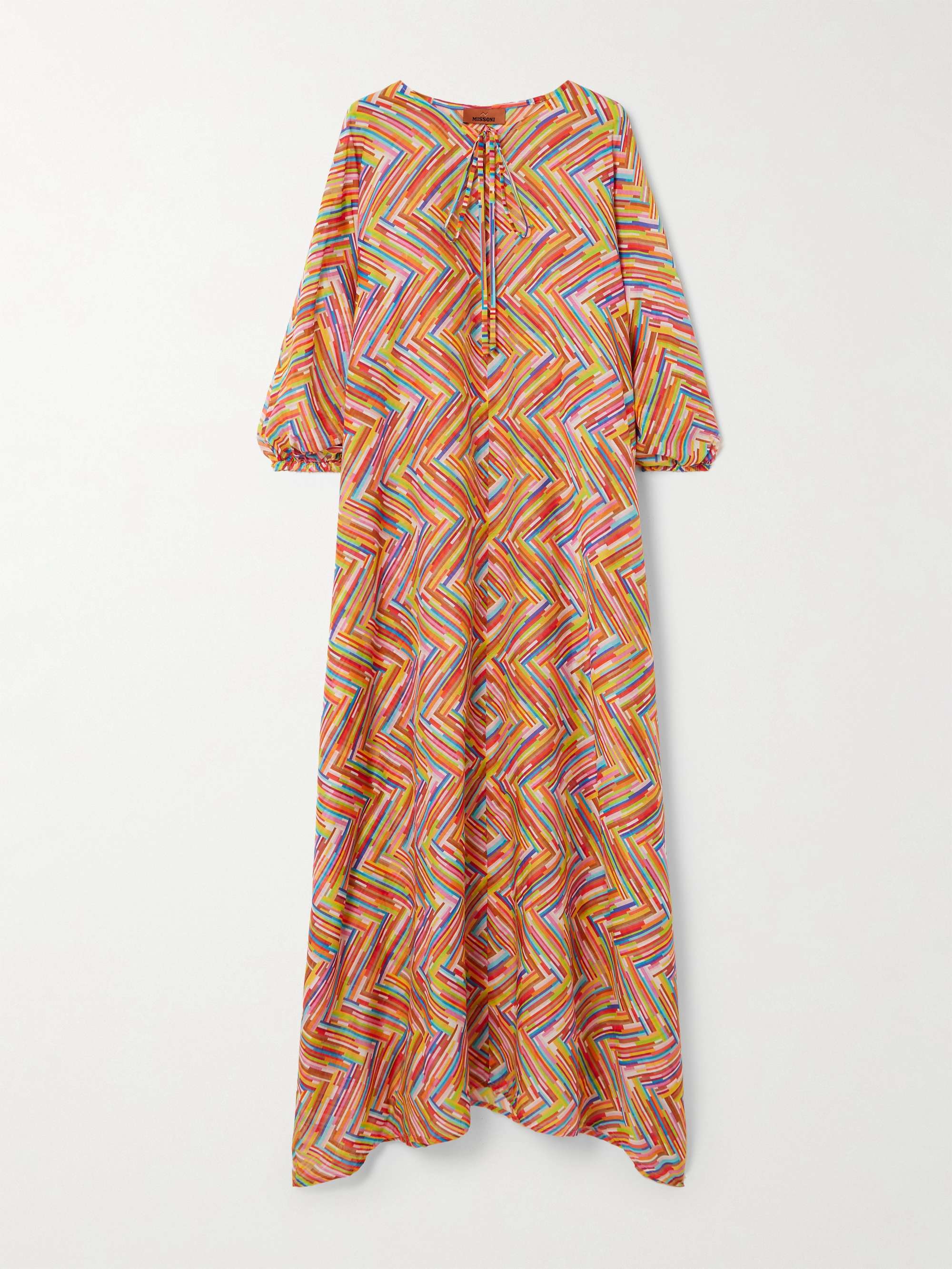Mare printed cotton and silk-blend kaftan view